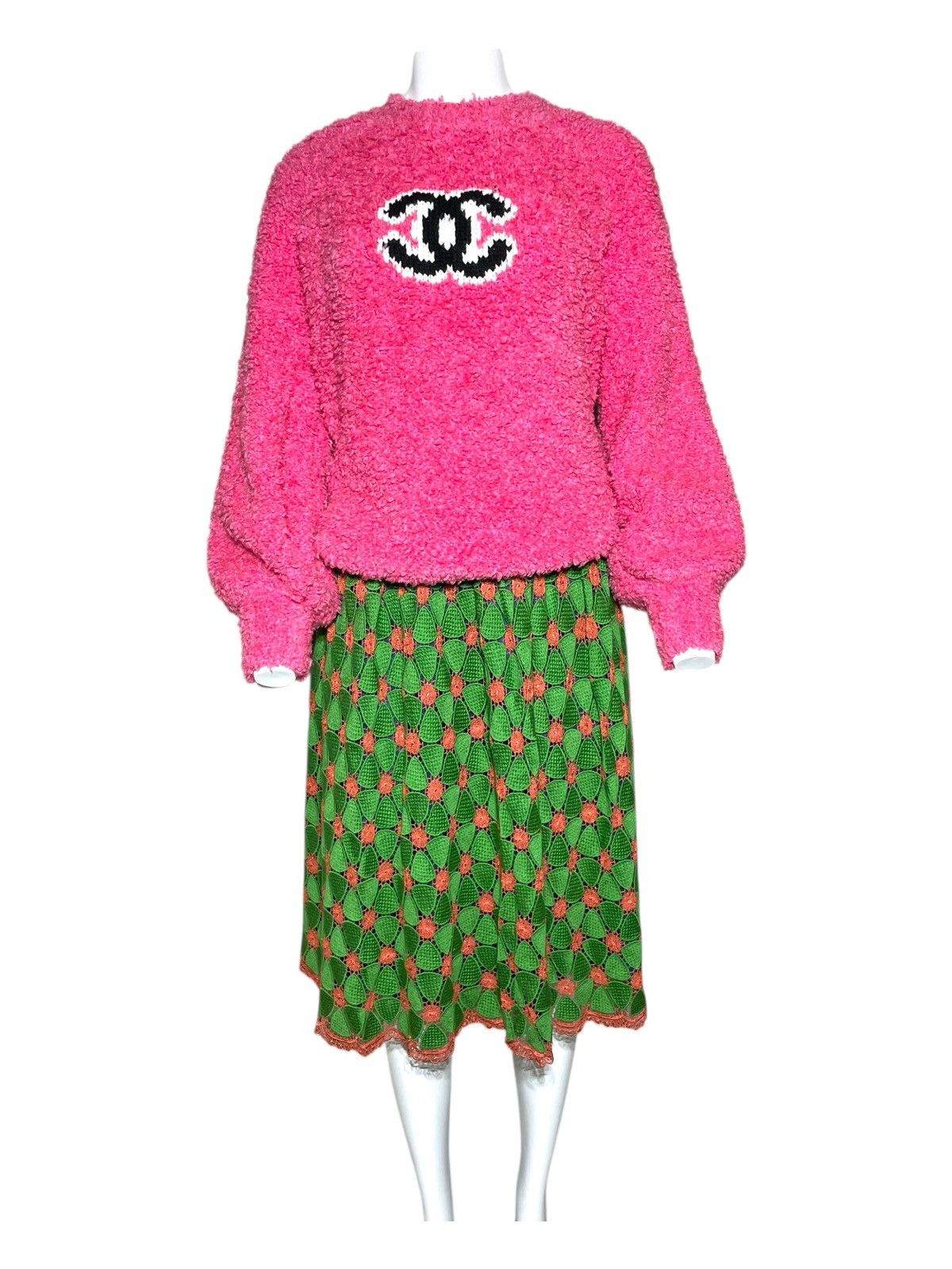 Chanel Chanel pink teddy sweater Size XS / US 0-2 / IT 36-38 - 3 Thumbnail