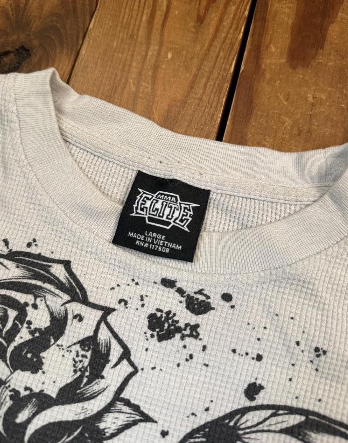 Affliction Vintage Y2K MMA Elite Affliction Style White Thermal Shirt Size US L / EU 52-54 / 3 - 2 Thumbnail