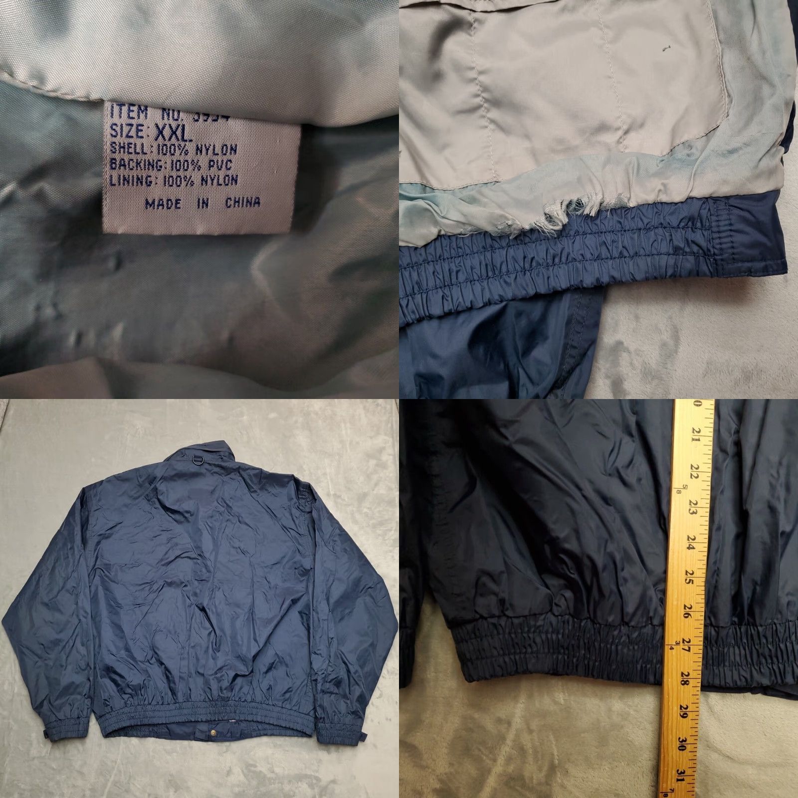 Vintage Hodgman Jacket MENS XXL Blue Waterproof Lake River Fishermans Fishing Rain Coat Size US XXL / EU 58 / 5 - 9 Thumbnail