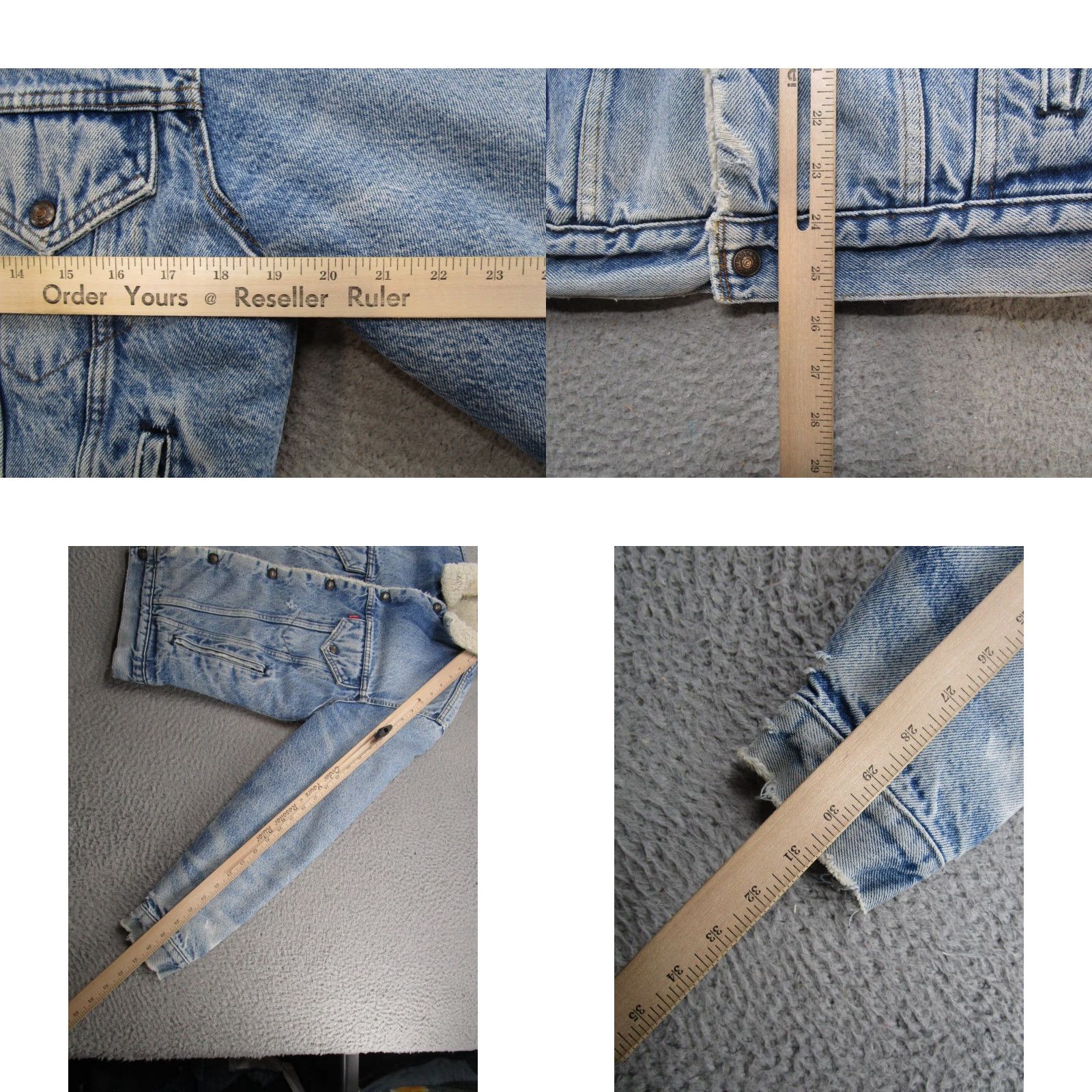 Levi's VINTAGE Levi's 80s San Francisco Trucker Denim Jacket Sherpa Lined Size 36R Men Blue Size US 36 / EU 52 - 8 Thumbnail