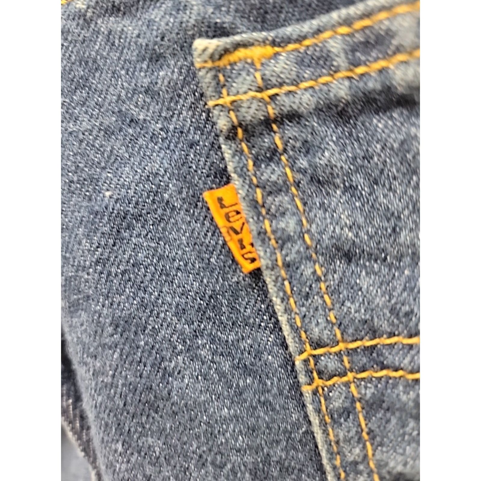 Levi's VINTAGE Levi Strauss ORANGE TAB 619 Jeans Mens 42x34 Denim Blue Regular Straight 90s USA Logo Size US 42 / EU 58 - 4 Thumbnail