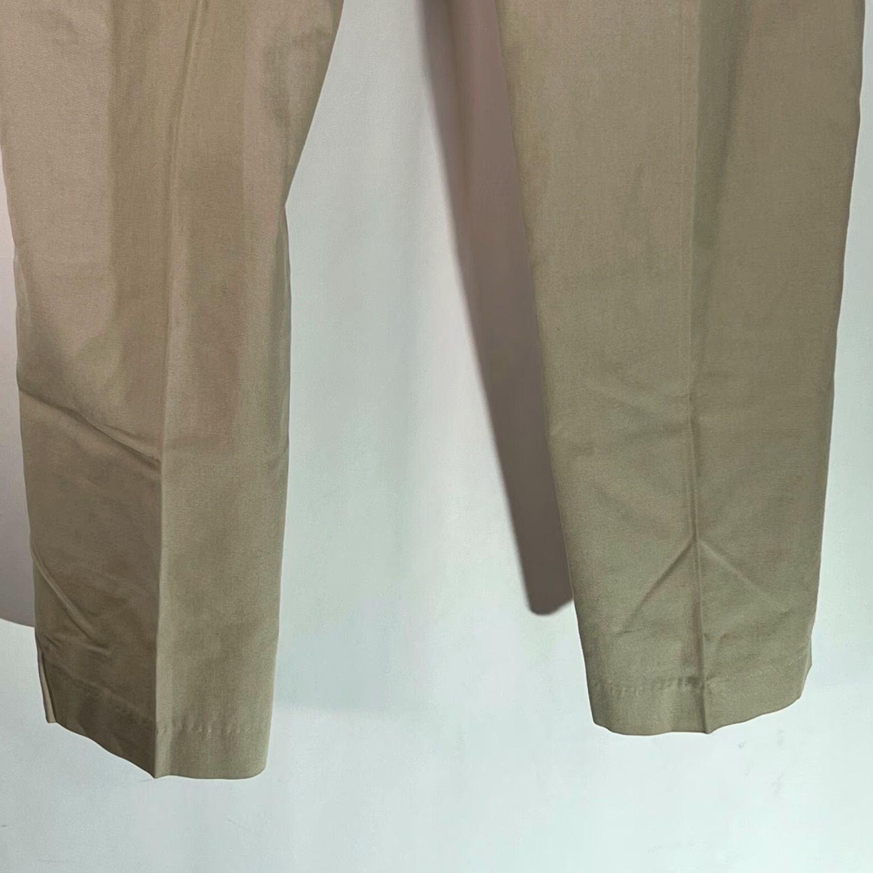 Farah Farah Mens Flat Front Khaki Dress Pants Size 36X33 Beige Regular Size US 36 / EU 52 - 6 Thumbnail
