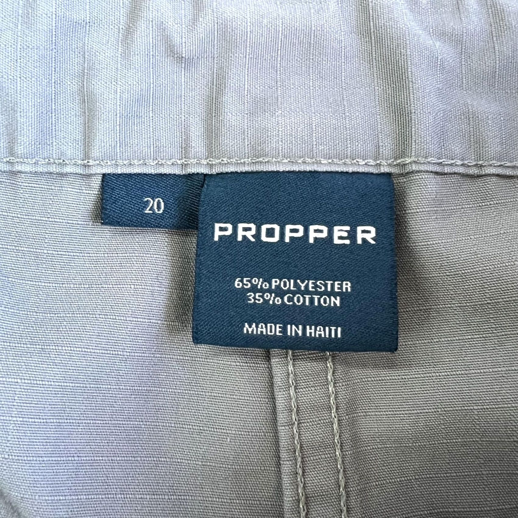 Propper VINTAGE: Propper Pants Womens 20 Gray Tactical Cargo Utility Ripstop Elastic Waist Size 42" / US 20 - 5 Thumbnail