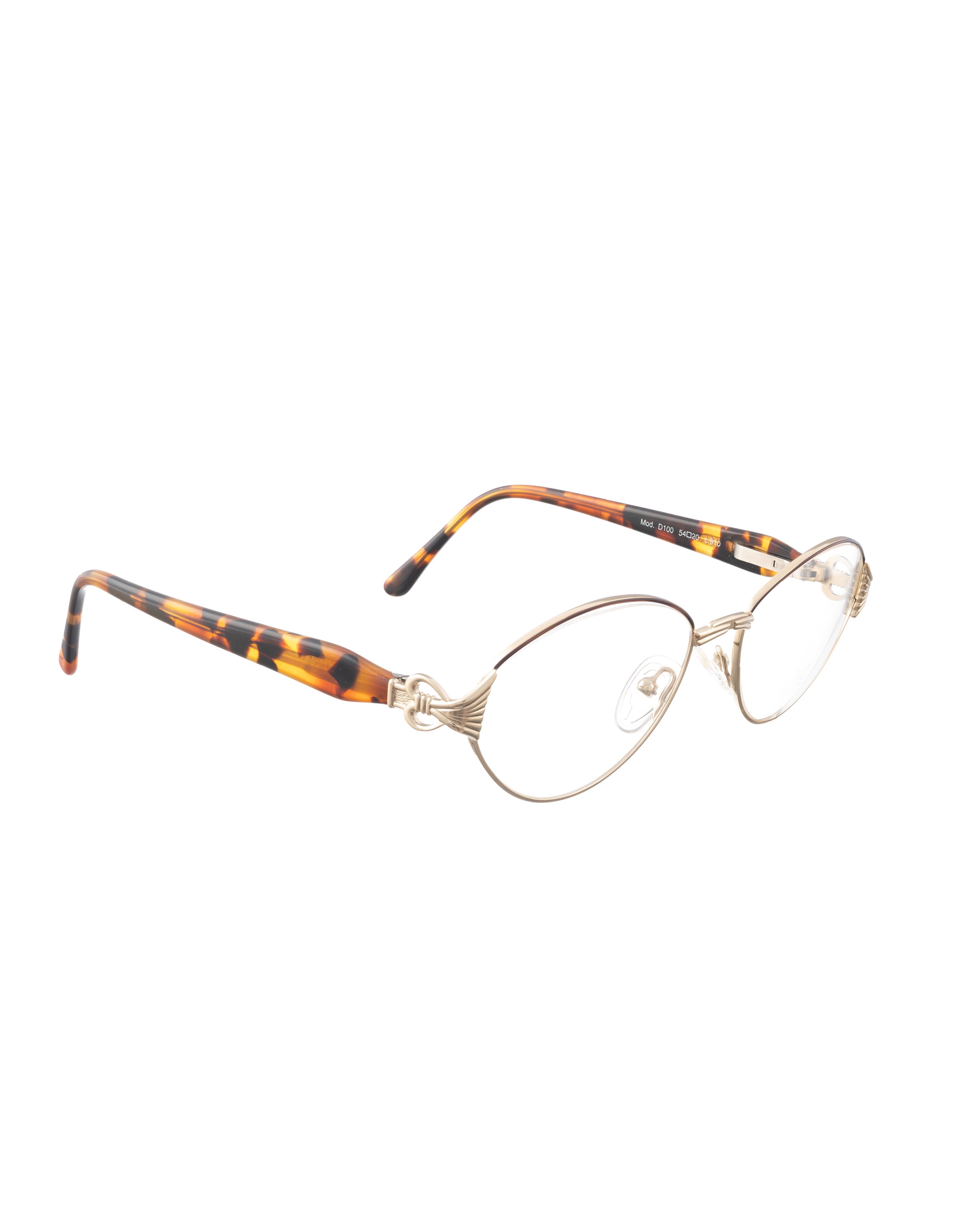 Vintage Nazareno Corsini '90s Gold & Havana Brown Round Glasses Size ONE SIZE - 1 Thumbnail