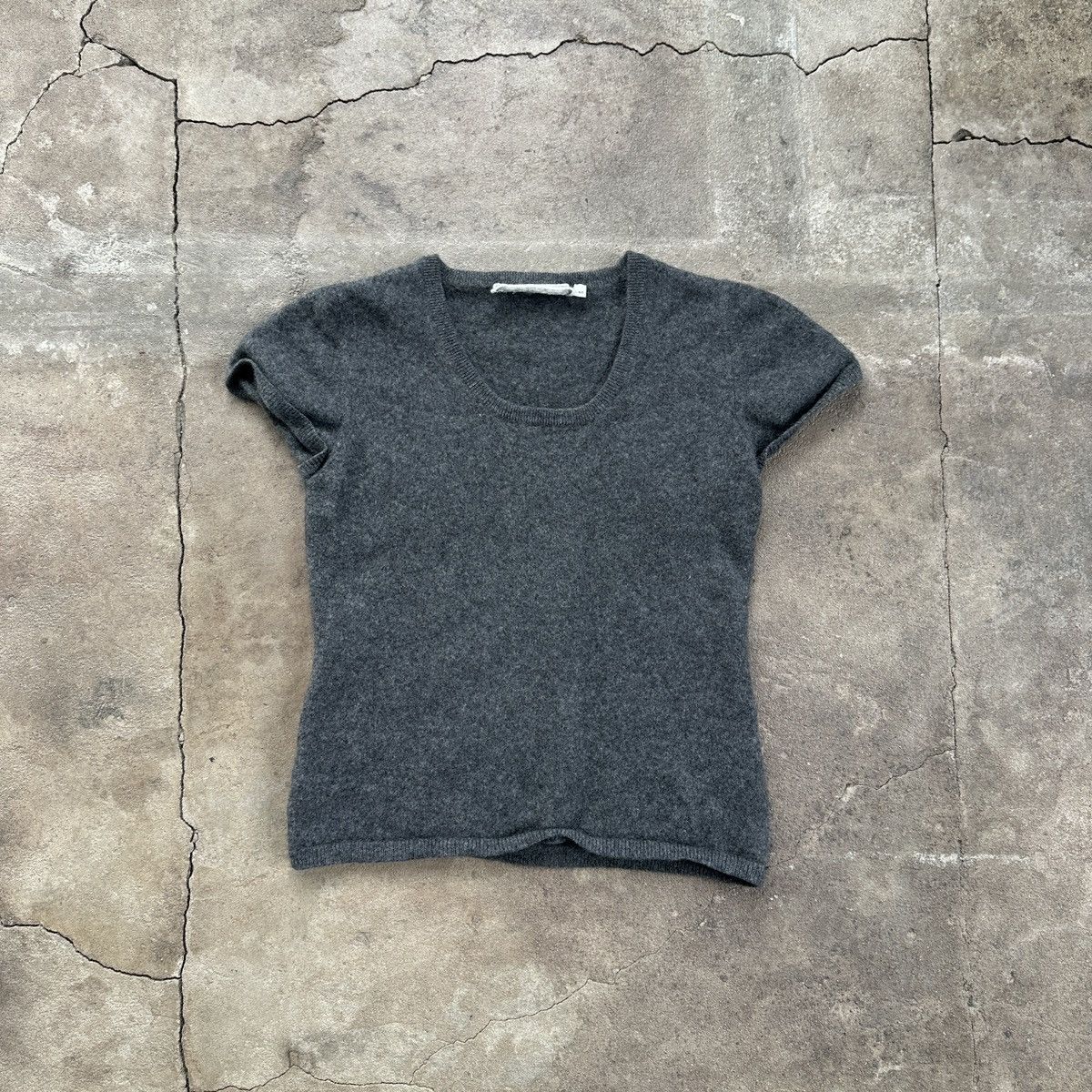 Vintage YSS Cashmere T-Shirt Sweater Size M / US 6-8 / IT 42-44 - 1 Thumbnail