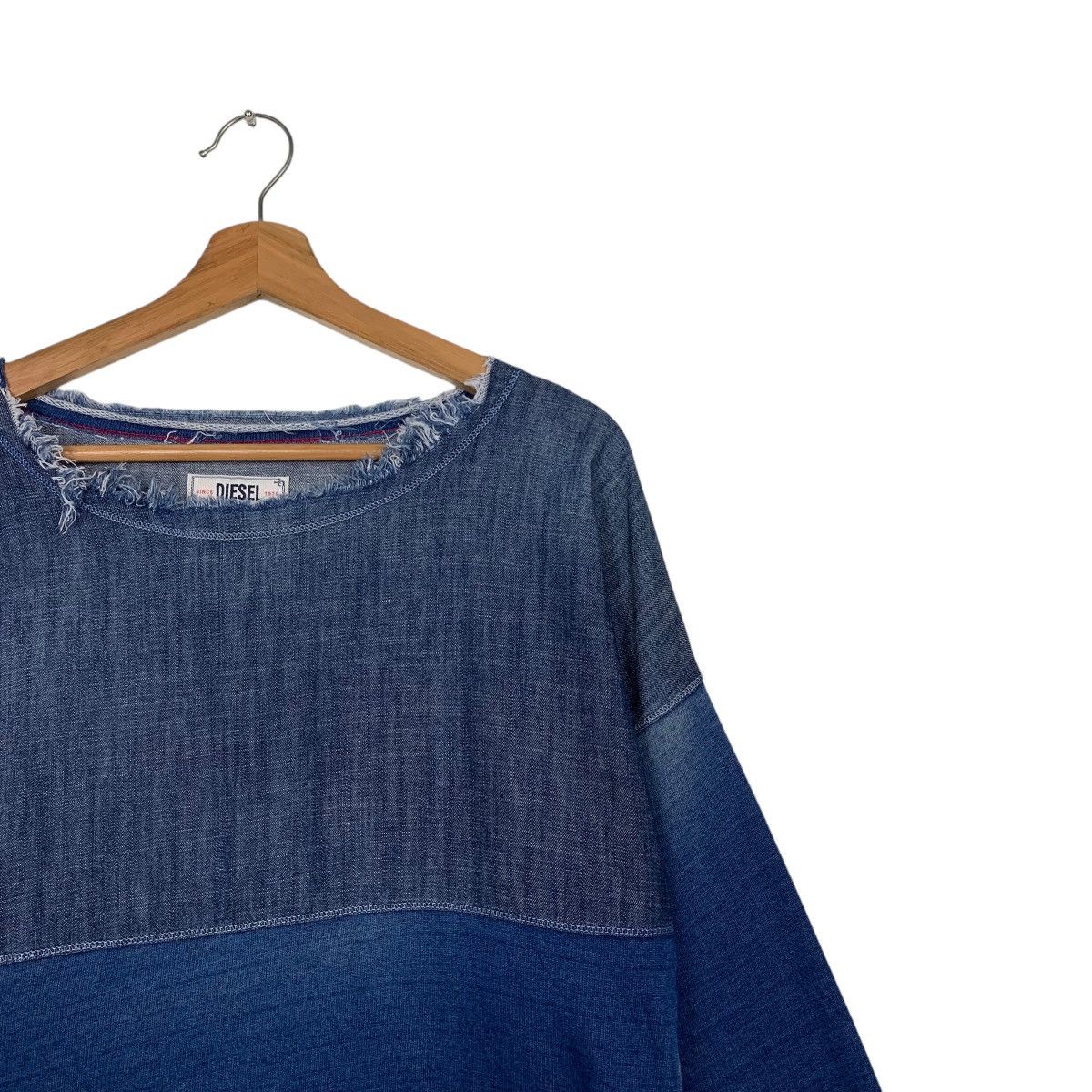 Diesel DIESEL Indigo Division Colorblock Sweatshirts #1756-C78 Size S / US 4 / IT 40 - 5 Thumbnail