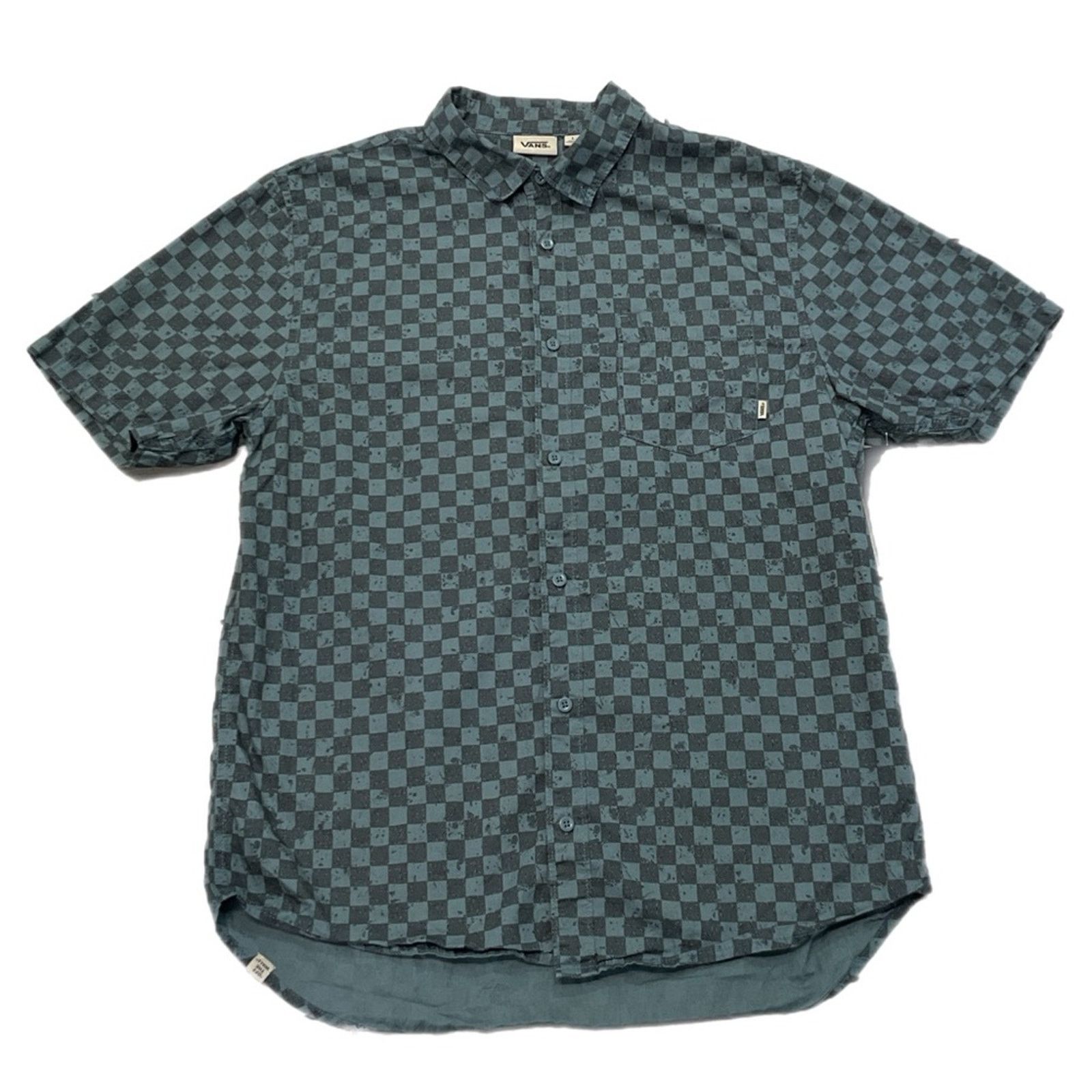 Vans Vans Checkerboard Short Sleeve Button Up Shirt Size US L / EU 52-54 / 3 - 1 Thumbnail