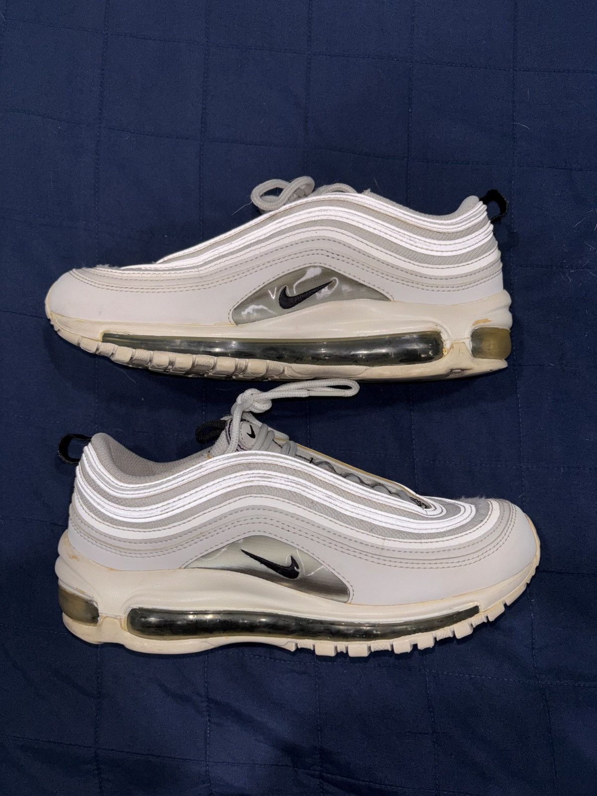 Nike Nike AirMax 97 White Black Silver Size US 8 / IT 38 - 1 Thumbnail