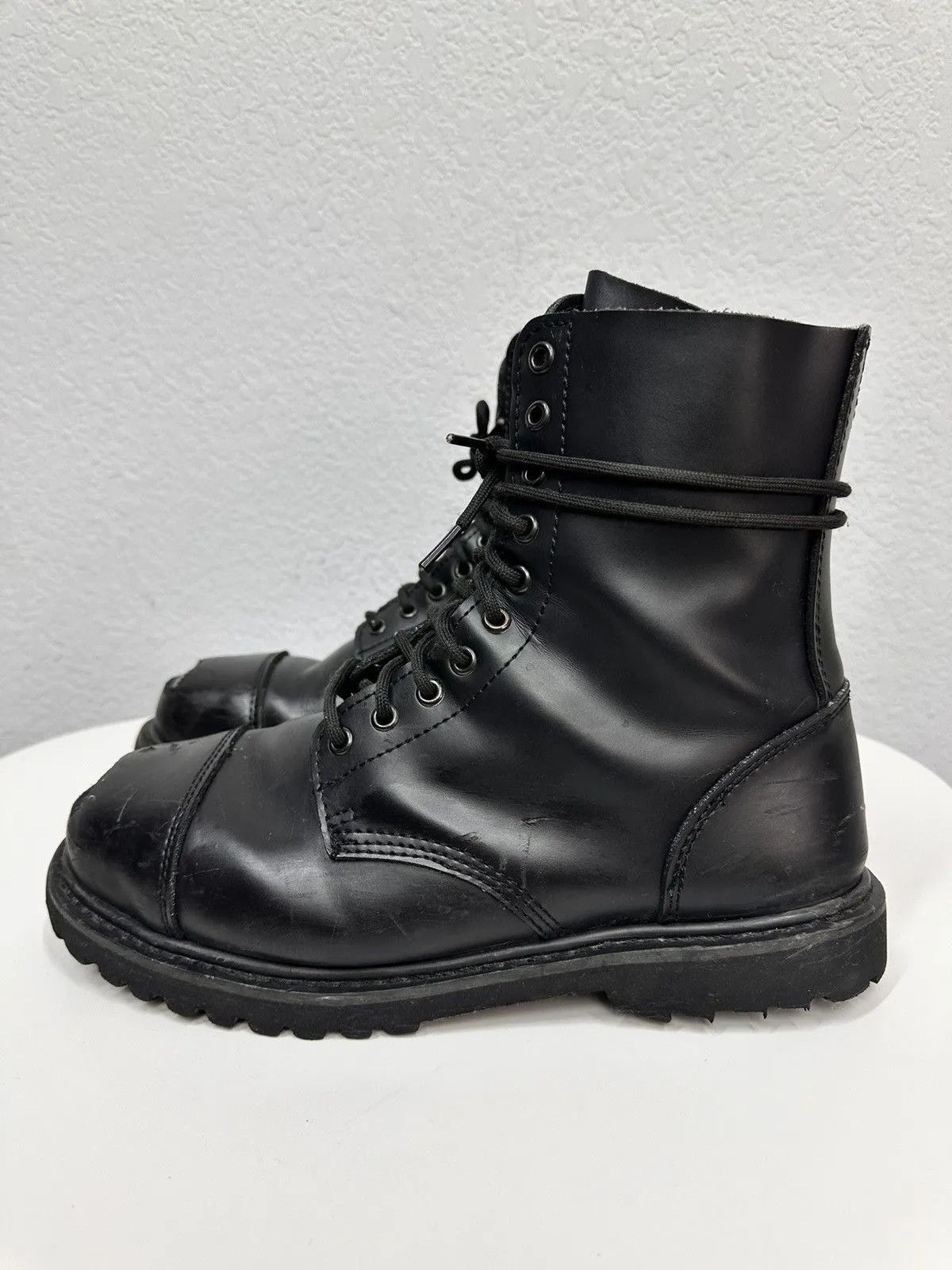 Raf Simons Vintage Leather Boots Avantgarde Rick Owens Style AS 98 Rare Size US 11 / EU 44 - 6 Thumbnail