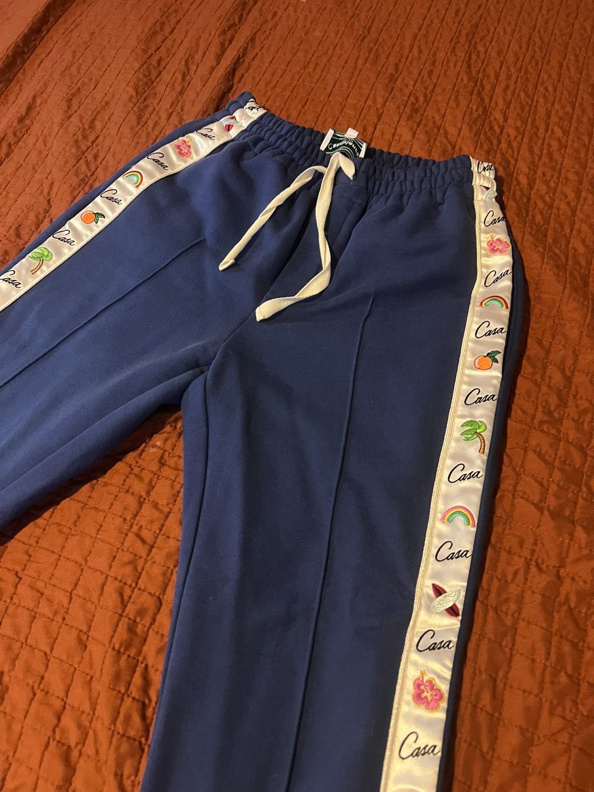 image of Casablanca Cassablanca Sweatpants in Blue, Men's (Size 31)