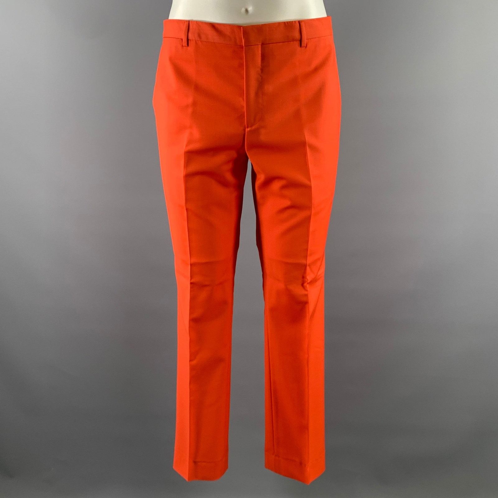 Paul Smith PAUL SMITH Size 38 Orange Wool Blend Notch Lapel Suit Size 38R - 5 Thumbnail