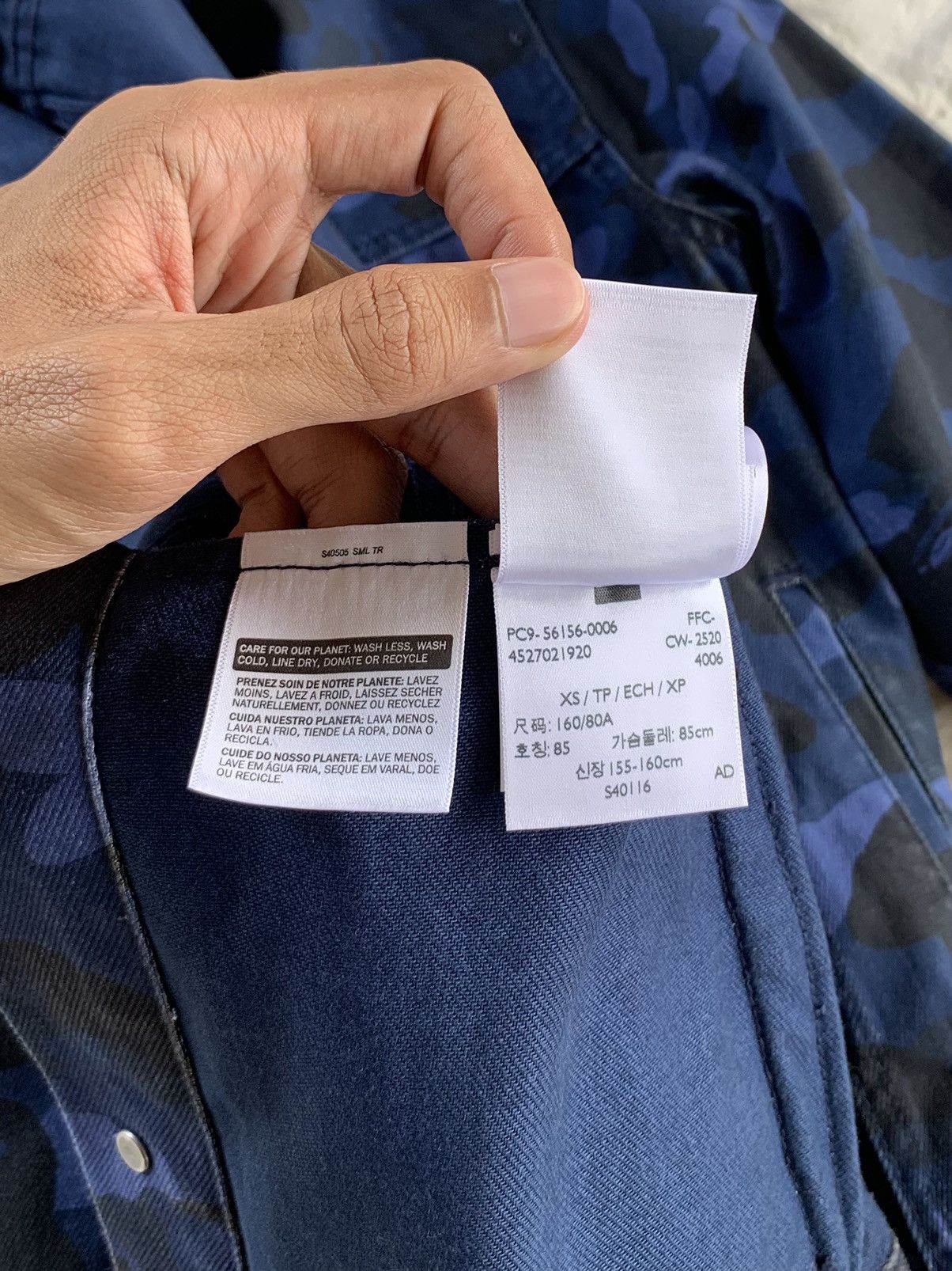 Bape Levis x Bape Blue Camo Trucker Jacket Size US XS / EU 42 / 0 - 24 Thumbnail
