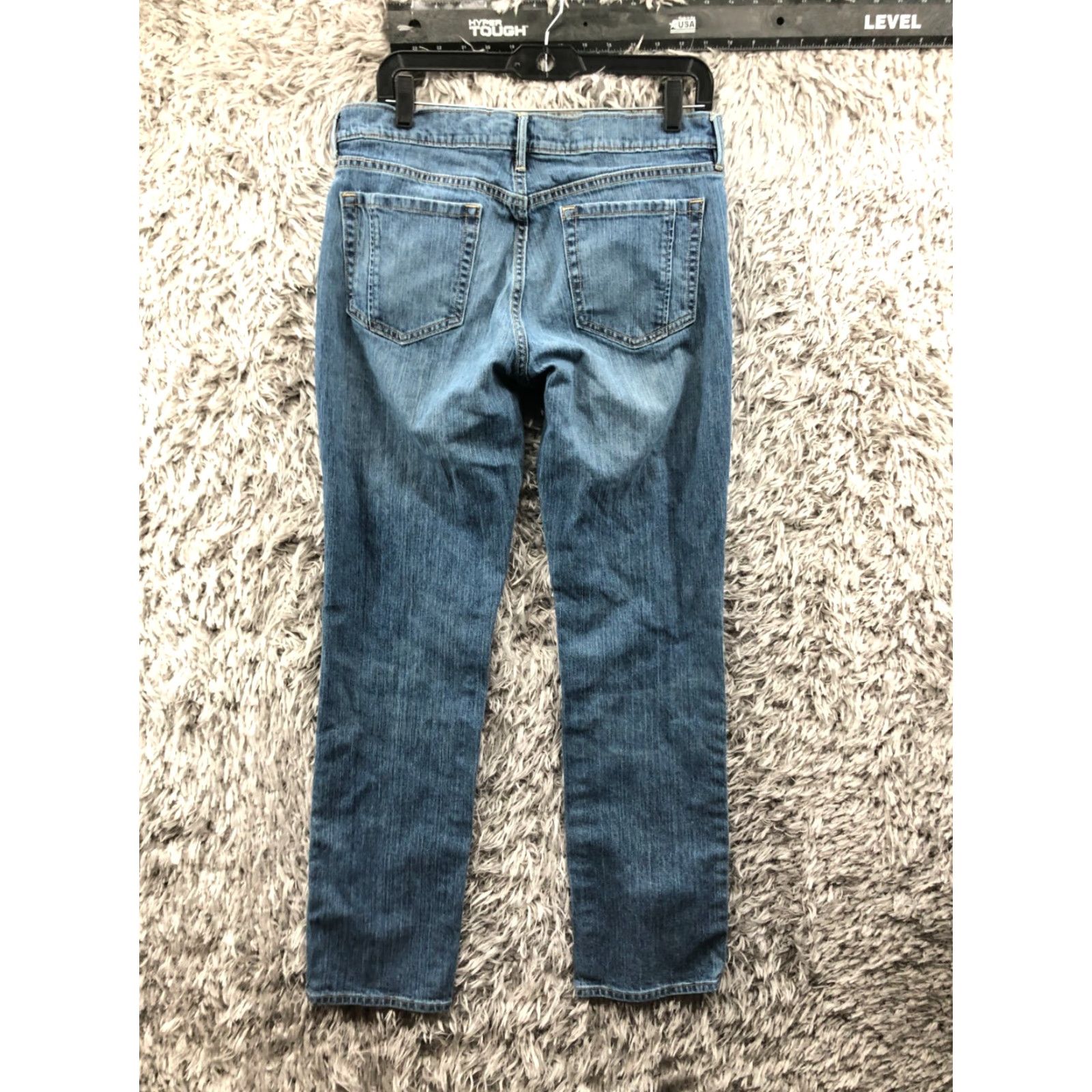 Old Navy Old Navy Sweetheart Jeans Womens Size 12 Mid Rise 32 waist Blue Denim 31 inseam Straight Jeans Size 34" / US 12 / IT 48 - 5 Thumbnail