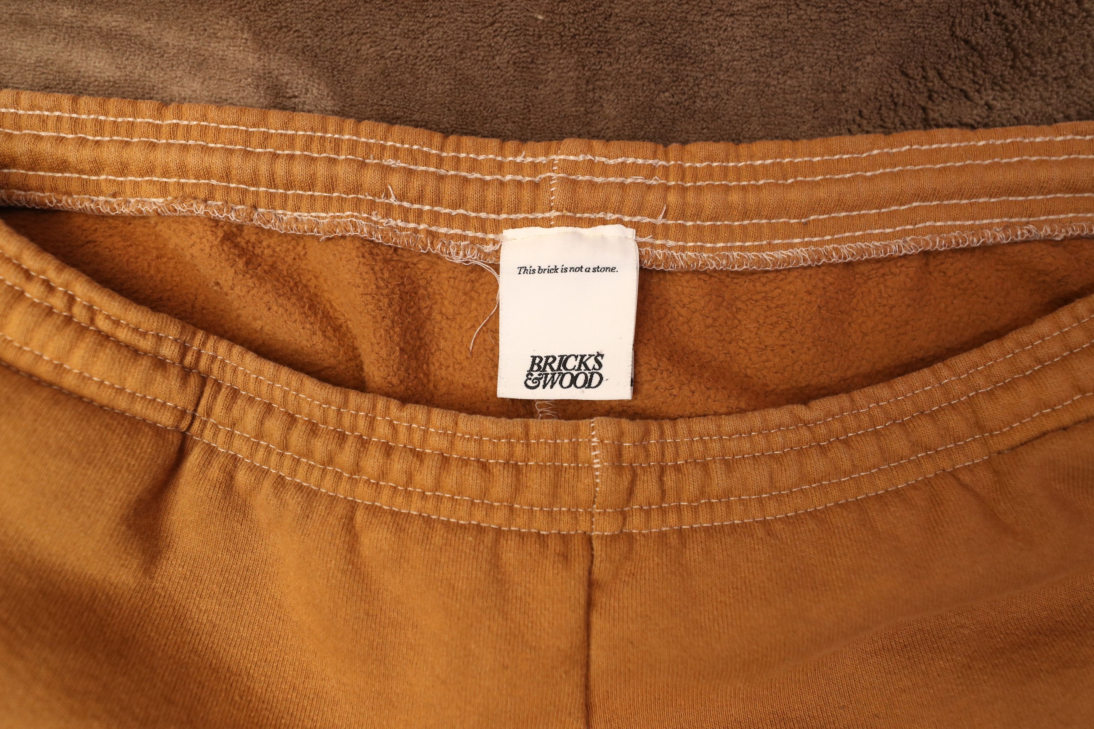 Bricks & Wood Bricks & Wood Heavyweight Relaxed Fit Logo Sweatpants (XL) Size US 36 / EU 52 - 5 Thumbnail