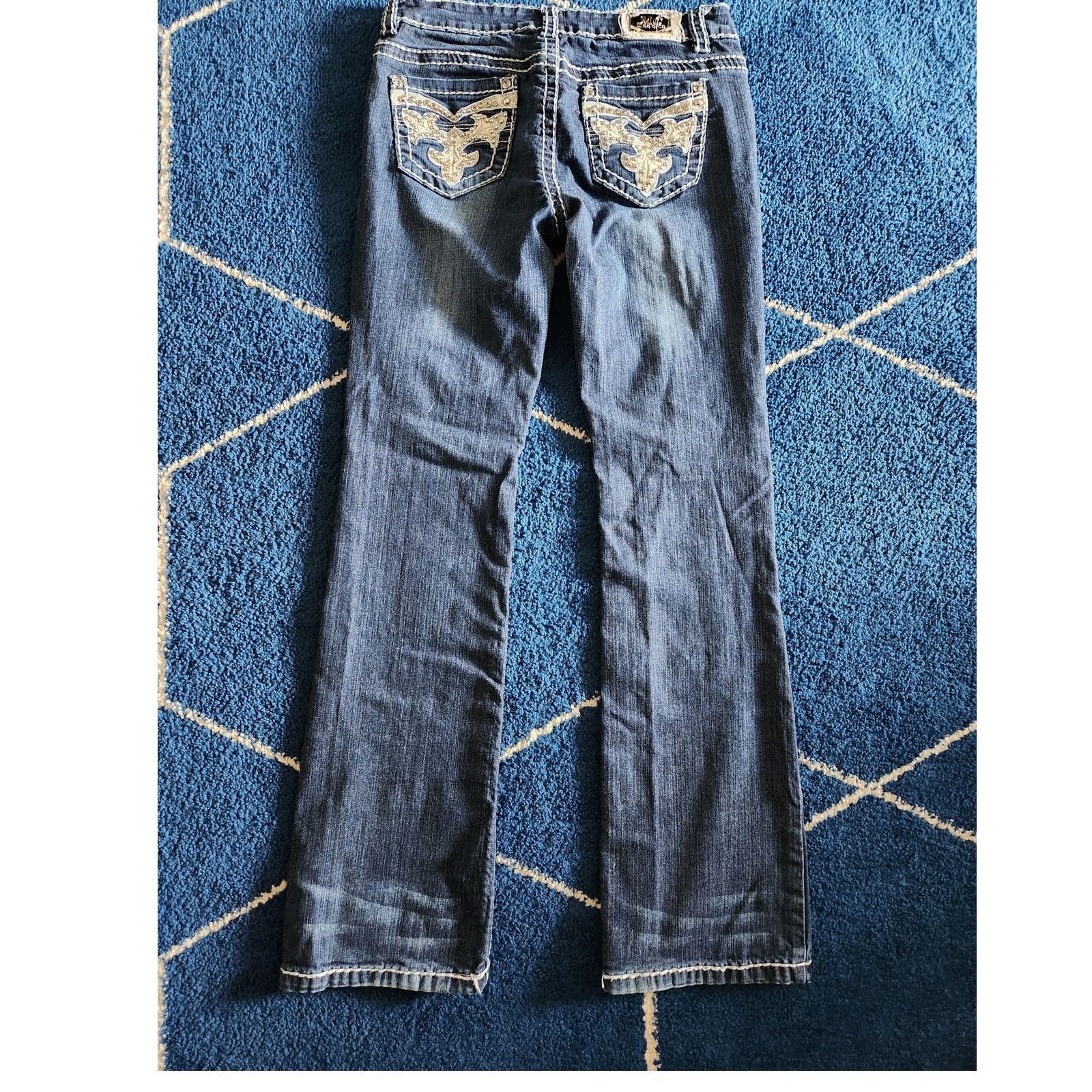 Other Miss Chic Women's Embellished Dark Wash Denim Jeans-9 Size 30" / US 8 / IT 44 - 6 Thumbnail