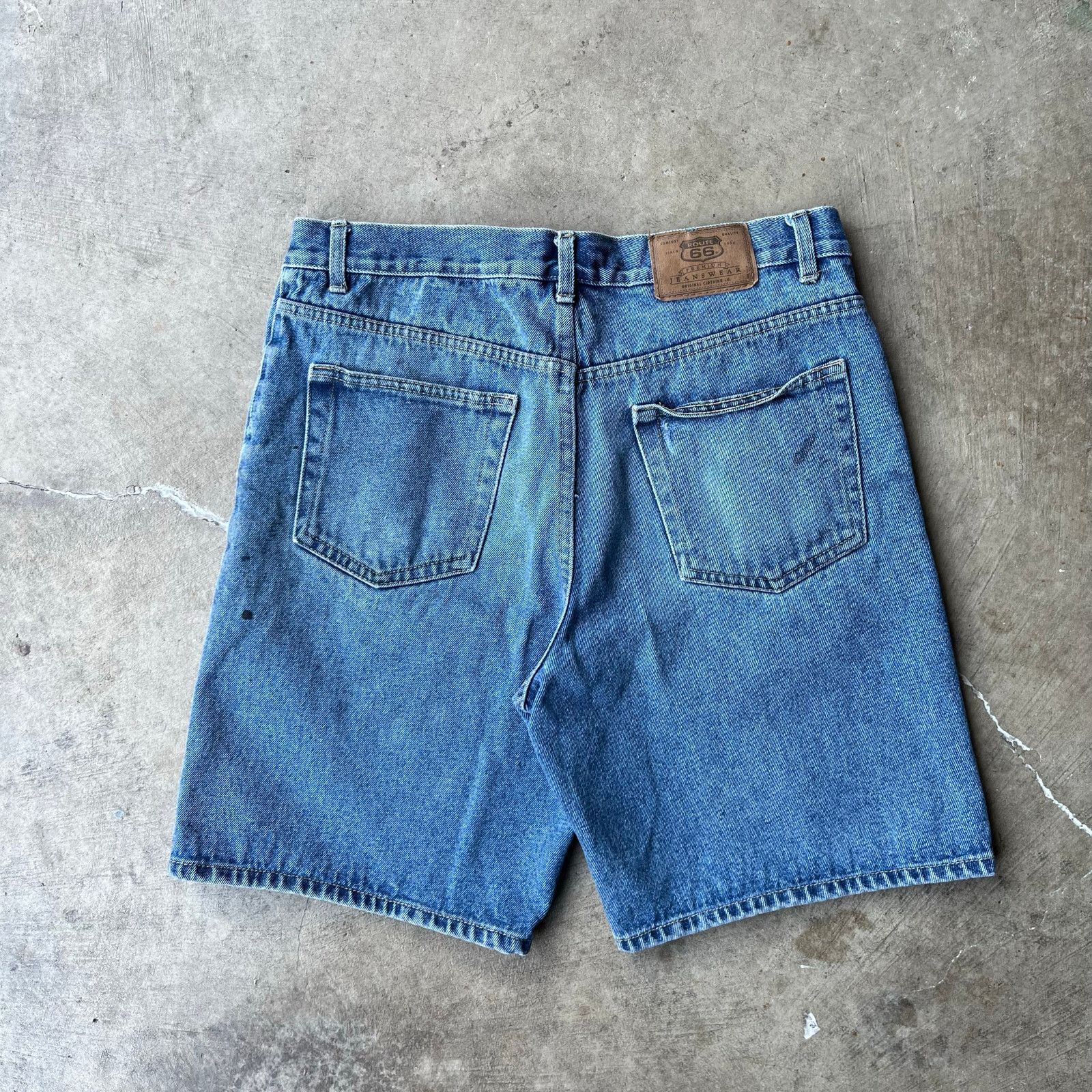 Vintage VINTAGE ROUTE 66 JEANS DENIM SHORTS JORTS 34 BAGGY Y2K Size US 34 / EU 50 - 1 Thumbnail