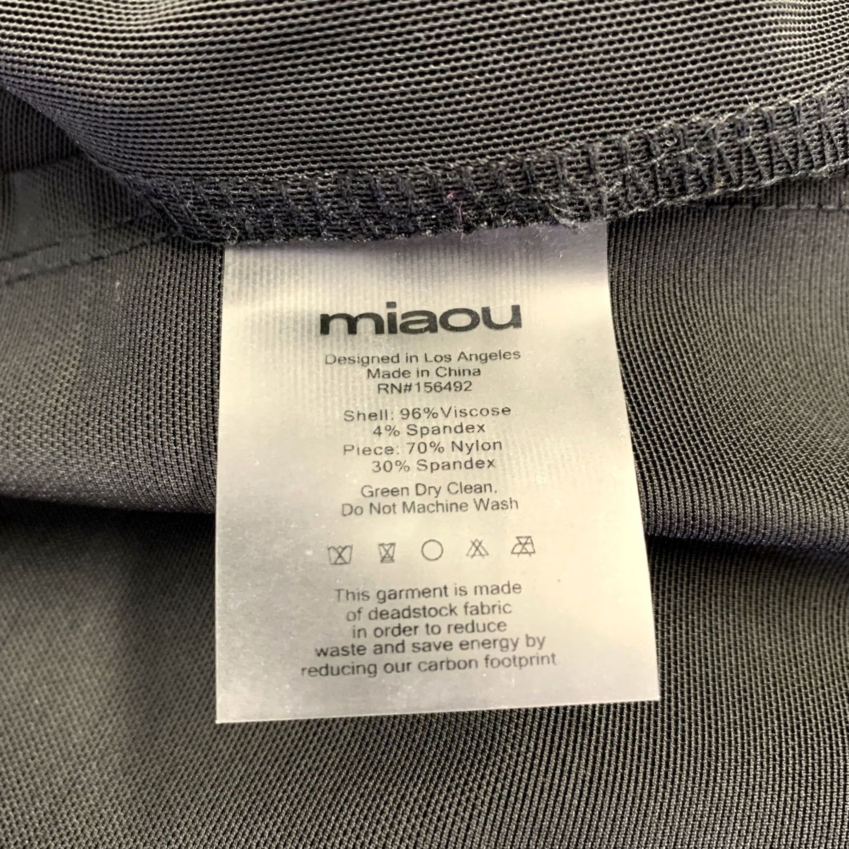 Miaou MIAOU Dress Knee Length Black S Spandex Viscose Women Midi Knee-Length Size S / US 4 / IT 40 - 7 Thumbnail