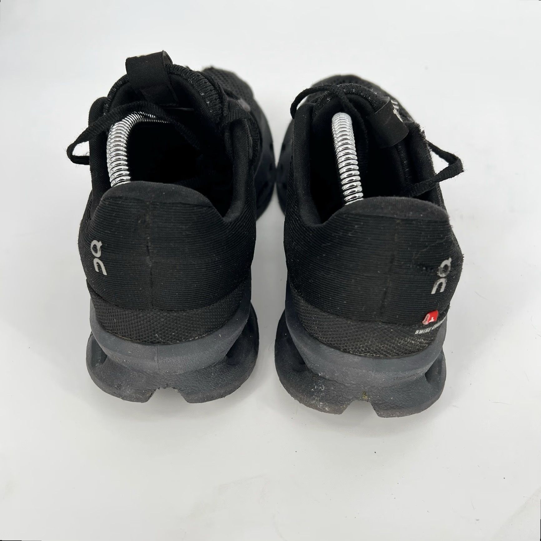 Vintage On Cloud Sneakers Women 10 Black Cloudtecphase Cozy Cushioned Foam Low Top Lace Up Running Walking Cross Training Athleisure Logo Size US 10 / IT 40 - 5 Thumbnail