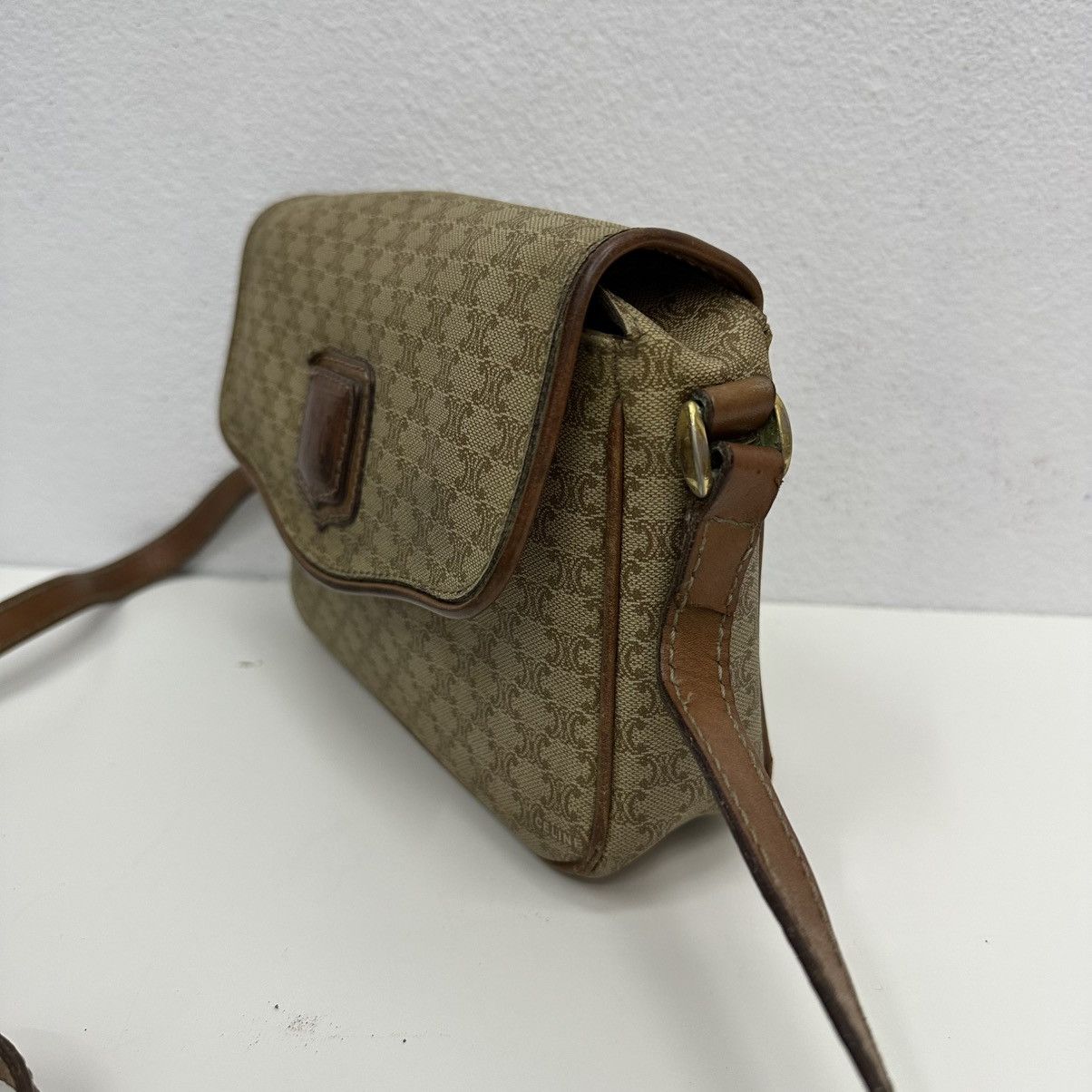 Celine AUTHENTIC CELINE MACADAM SHOULDER CROSSBODY BAG Size ONE SIZE - 6 Thumbnail
