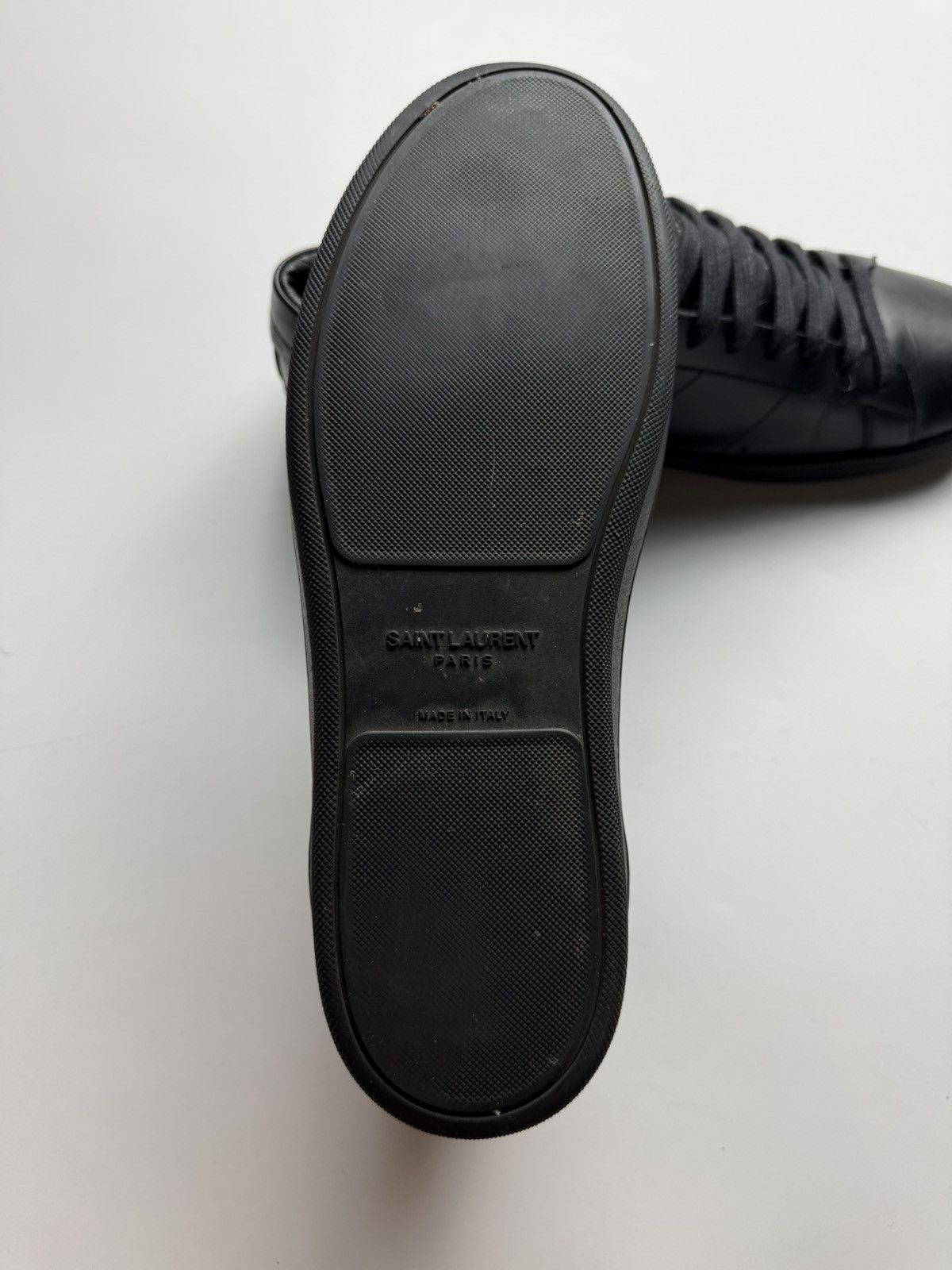Saint Laurent Paris Saint Laurent Paris SL01 Triple Black Sneakers Size US 10 / EU 43 - 7 Thumbnail