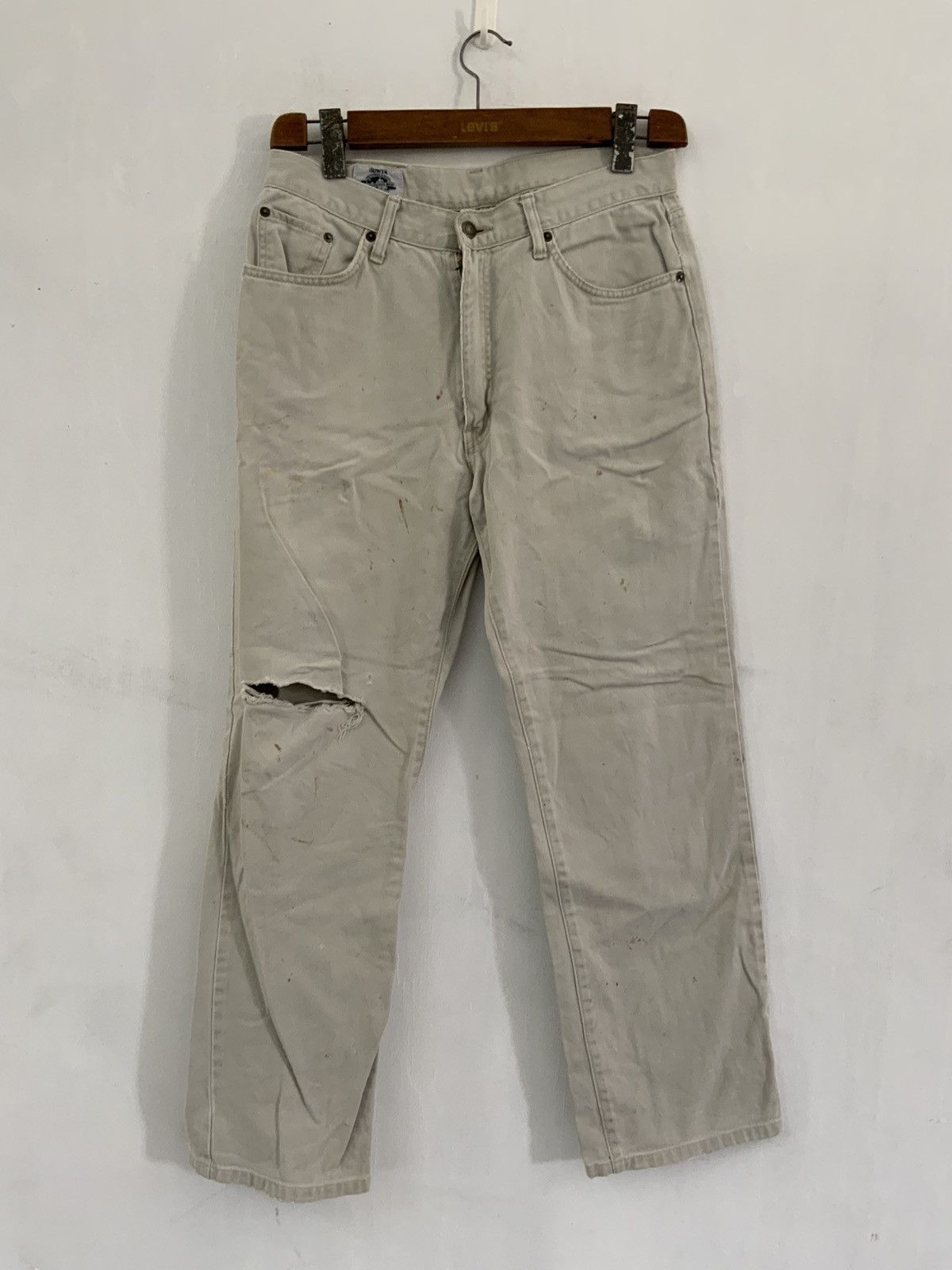 Edwin Vintage Edwin Japan Made Distressed Fade Jeans Size US 31 - 1 Thumbnail