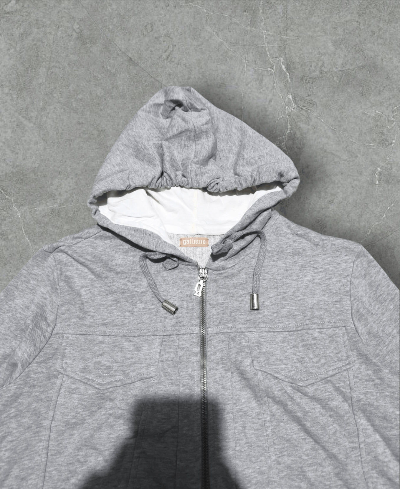 John Galliano Vintage John Galliano Gray Zip Up Hoodie Size US S / EU 44-46 / 1 - 5 Thumbnail