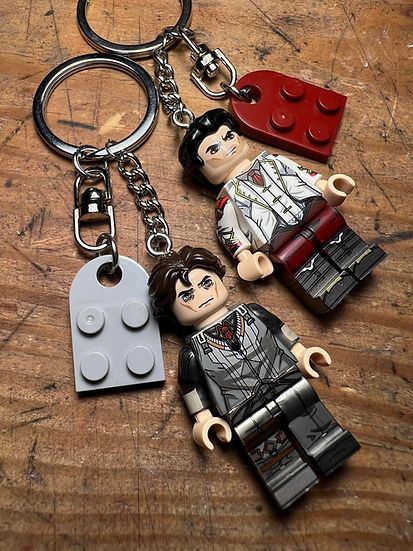 Cartoon Network × Handmade irritated studio arcane viktor jayce minifigure keychain Size ONE SIZE - 4 Thumbnail