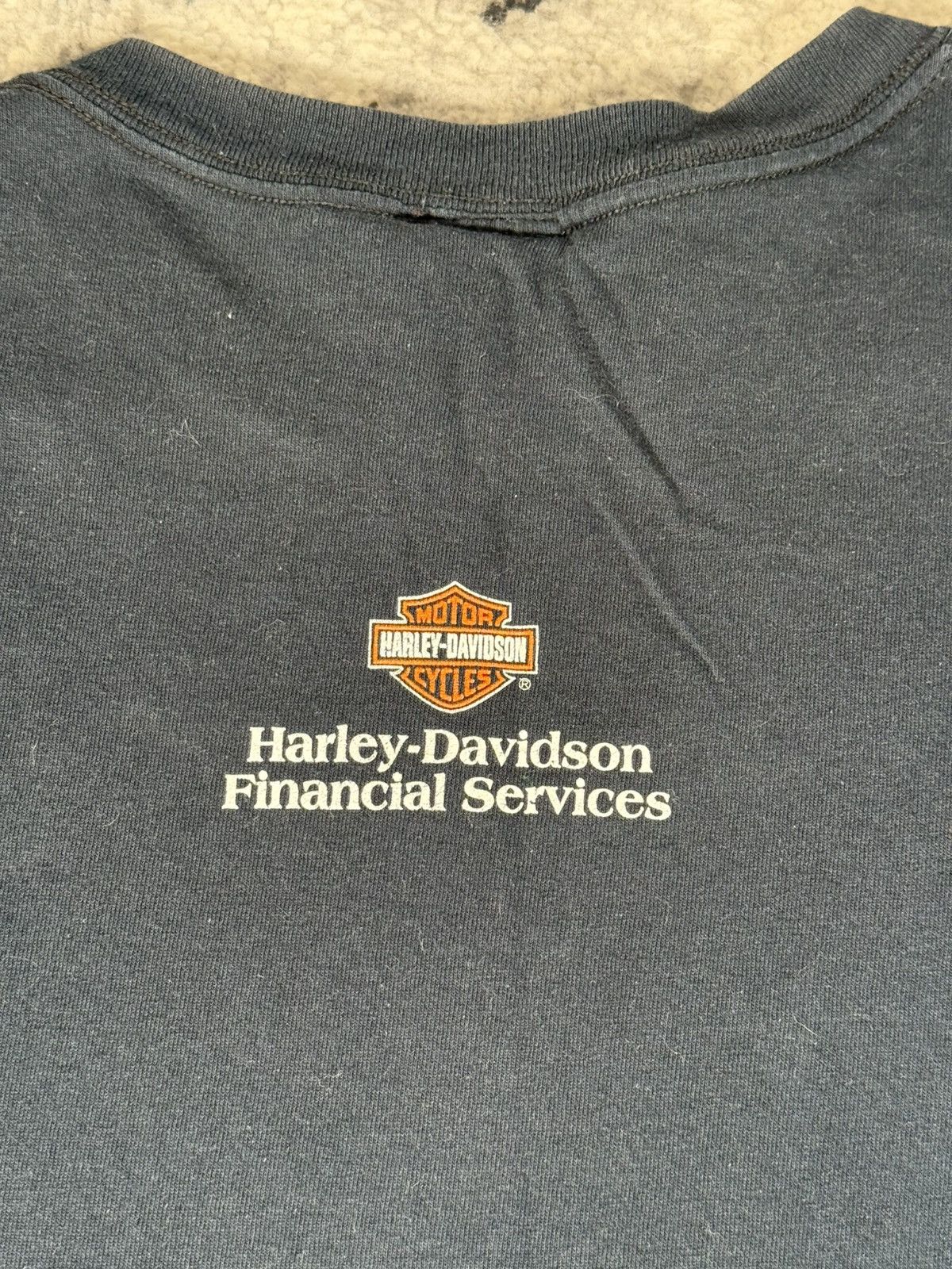 Harley Davidson Y2K 2005 Harley Davidson Financial Services Biker T-Shirt Size US L / EU 52-54 / 3 - 5 Thumbnail