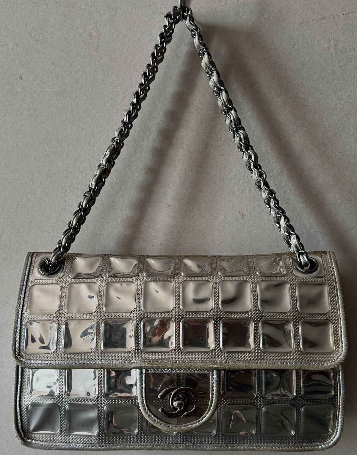Chanel Chanel - Karl Lagerfeld - 2008 - Silver Ice Cube Flap Bag Size ONE SIZE - 2 Thumbnail