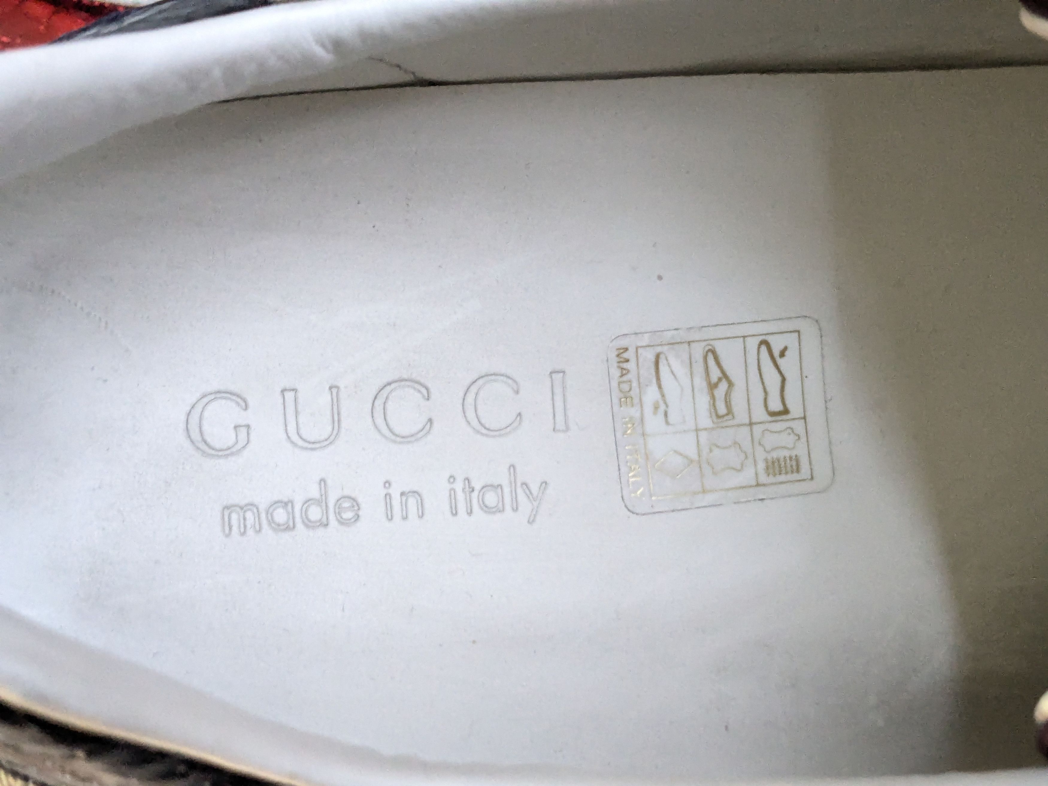 Gucci Gucci Ace Supreme 9.5 Monogram Logo GG Red Low Size US 9.5 / EU 42-43 - 3 Thumbnail