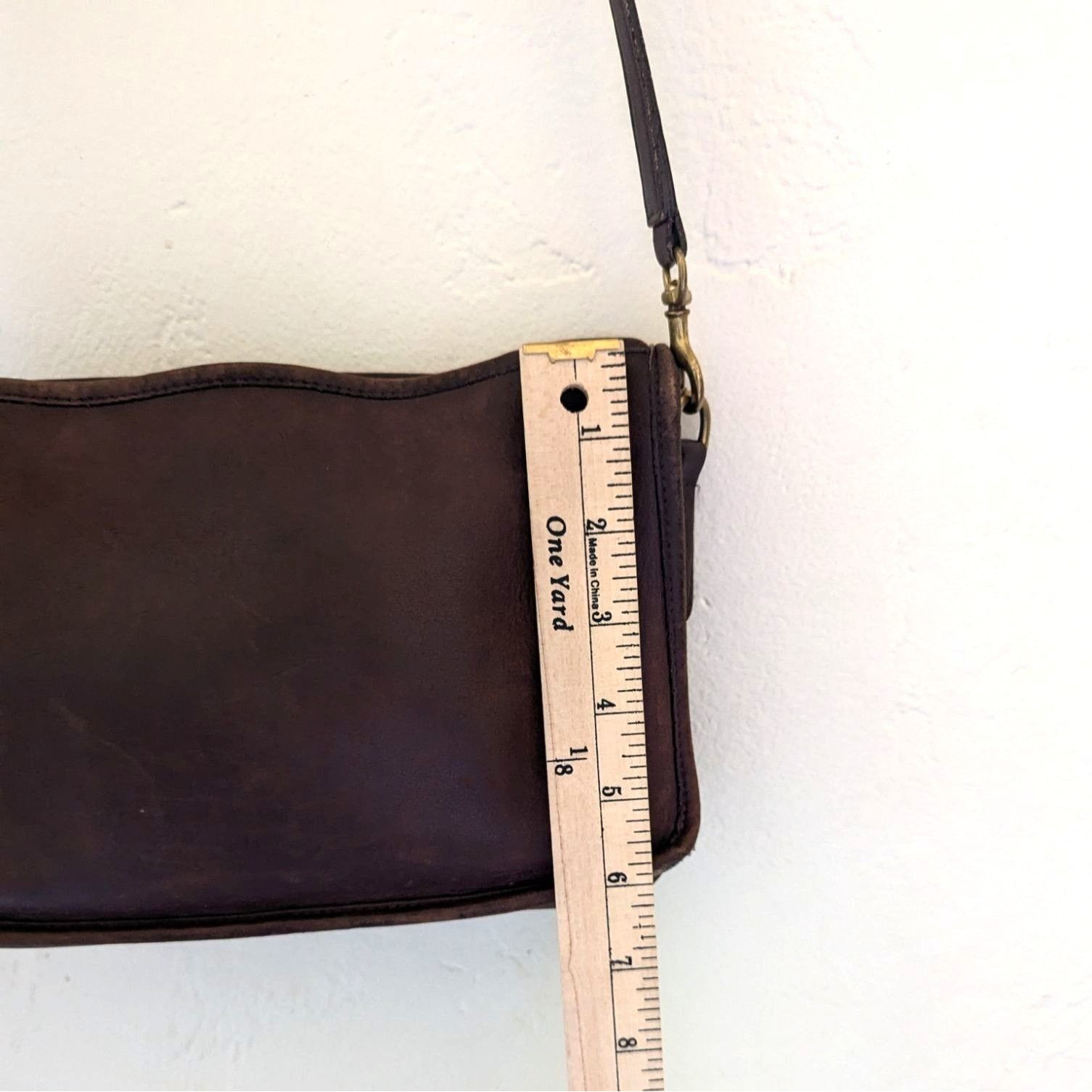 Coach True Vintage Coach NYC Basic Bag Brown Leather Crossbody Han Size ONE SIZE - 18 Thumbnail