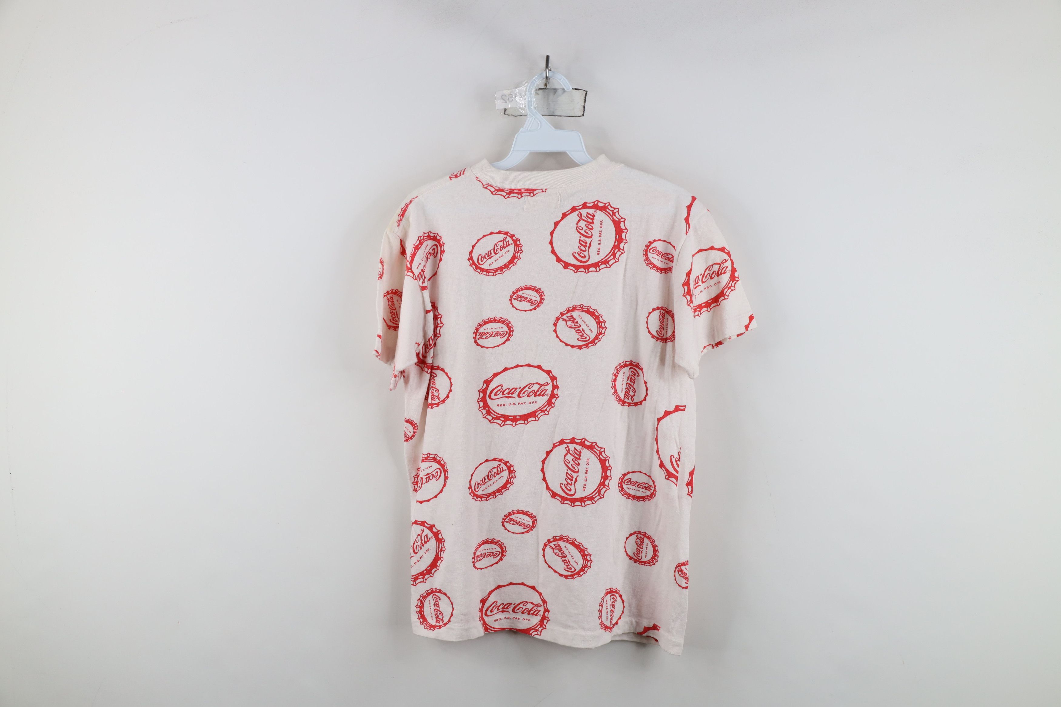 Coca Cola Vintage 80s 90s Coca Cola All Over Print T-Shirt USA Size S / US 4 / IT 40 - 8 Thumbnail
