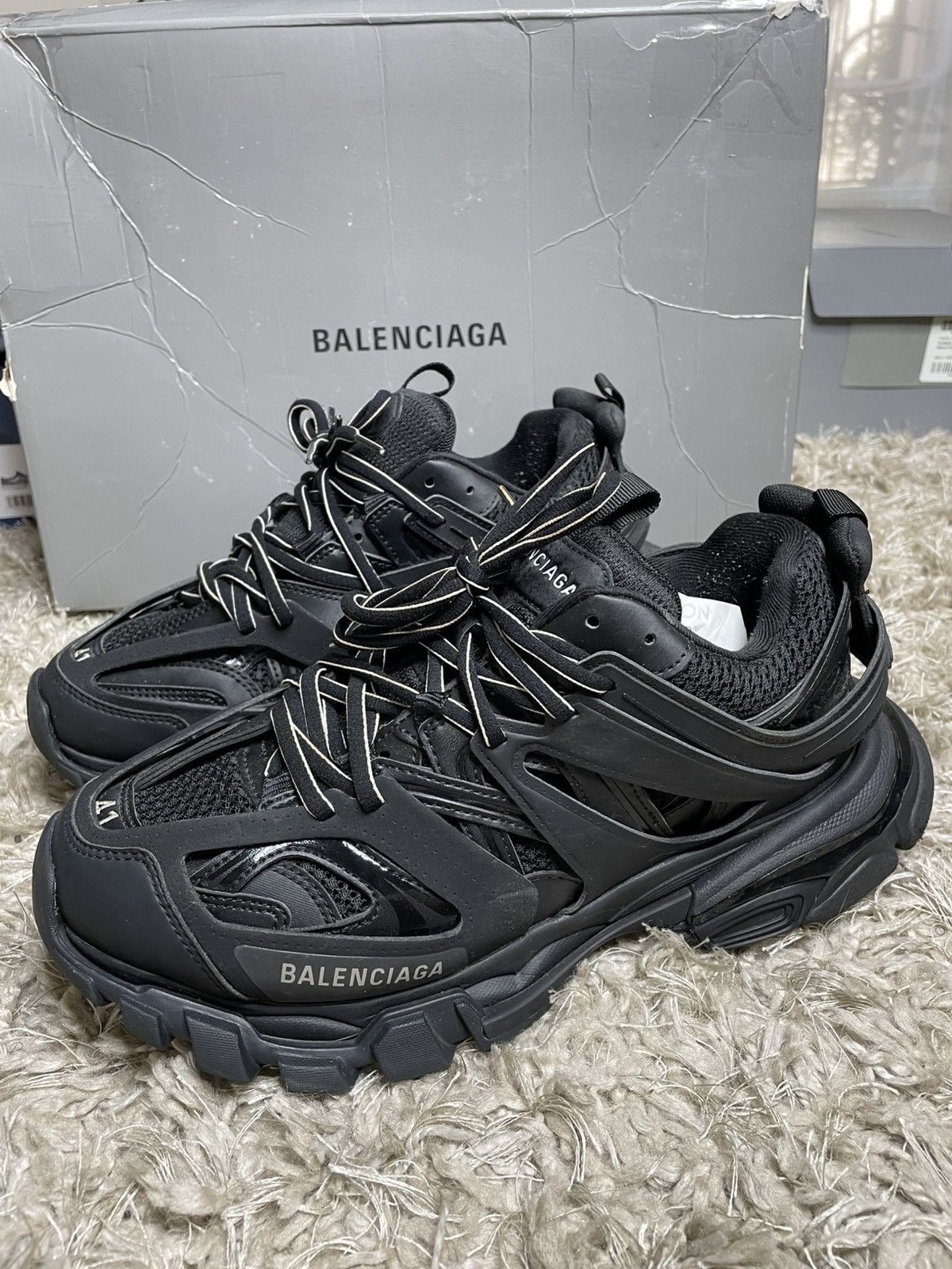 Balenciaga Balenciaga Track Runner Black Size US 8 / EU 41 - 2 Thumbnail