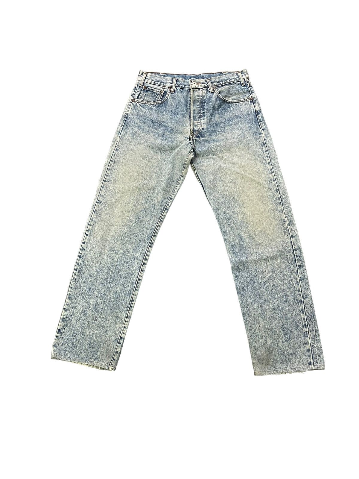 Levi's × Vintage Vintage Levis Lot 701 XX E Selvedge Denim Size US 33 - 2 Thumbnail