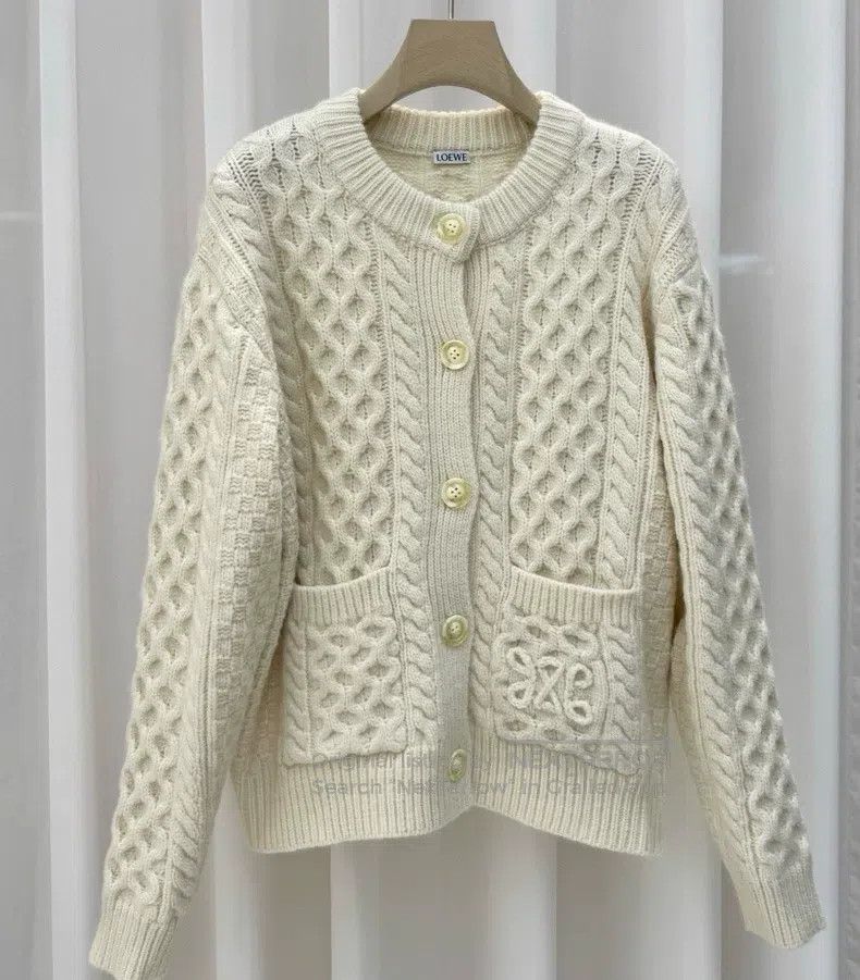 Loewe Loewe Twisted knit cardigan Size M / US 6-8 / IT 42-44 - 1 Thumbnail