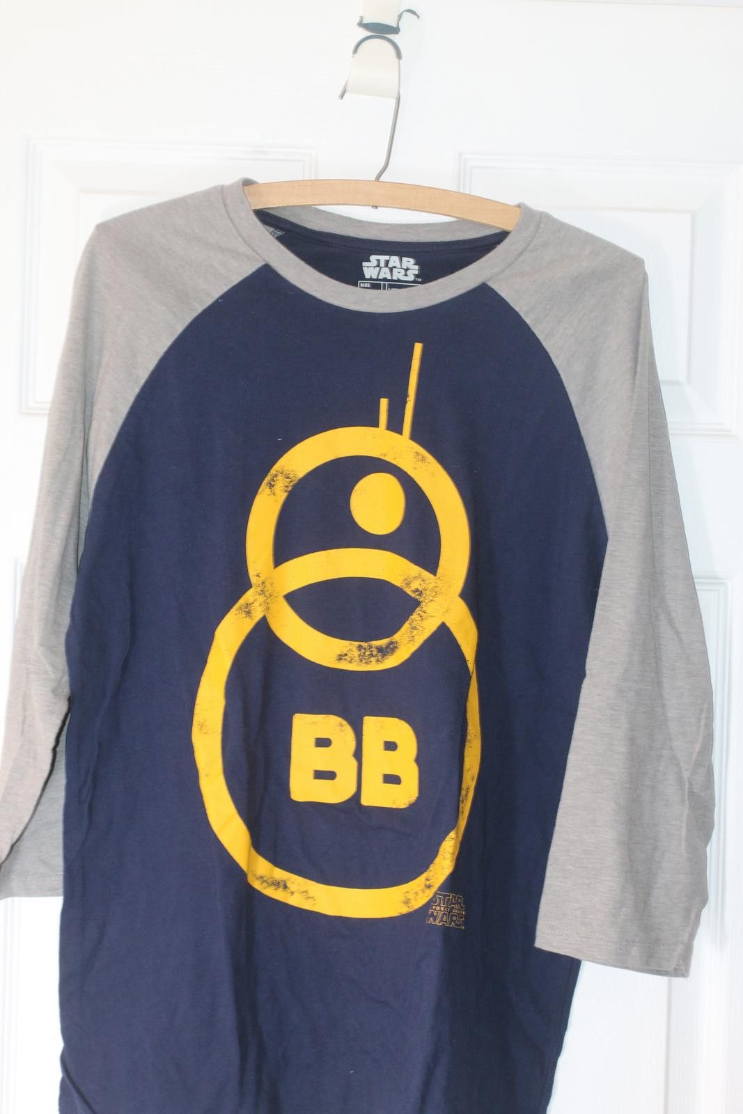 Star Wars Star Wars BB-8 Raglan 3/4 Sleeve Shirt Navy Large Lucasfilm Size L / US 10 / IT 46 - 1 Thumbnail