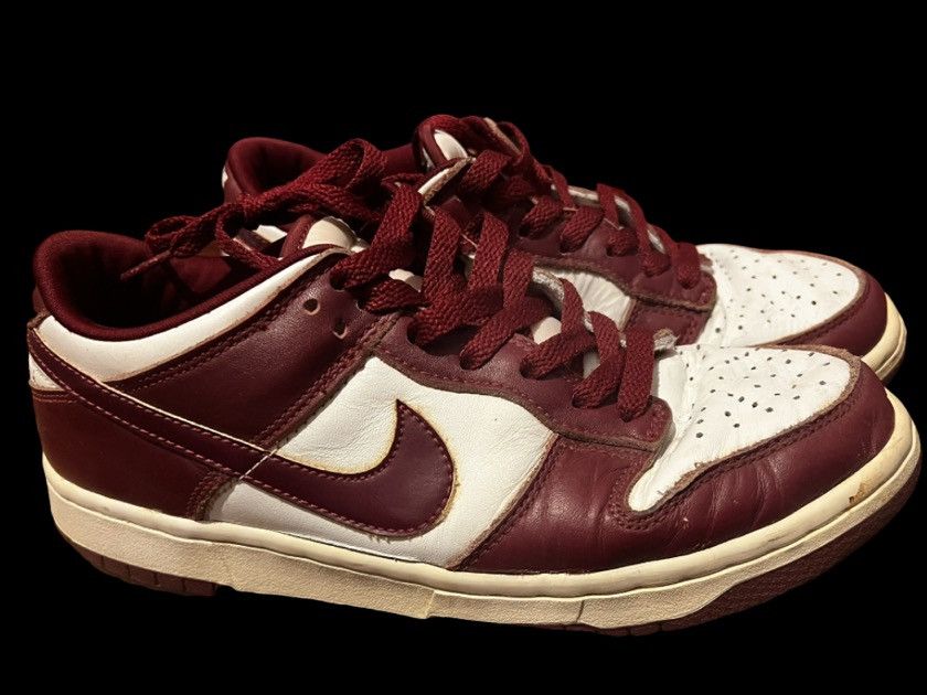 Nike × Vintage Nike dunk low 1999 burgundy with box Size US 8 / EU 41 - 1 Thumbnail