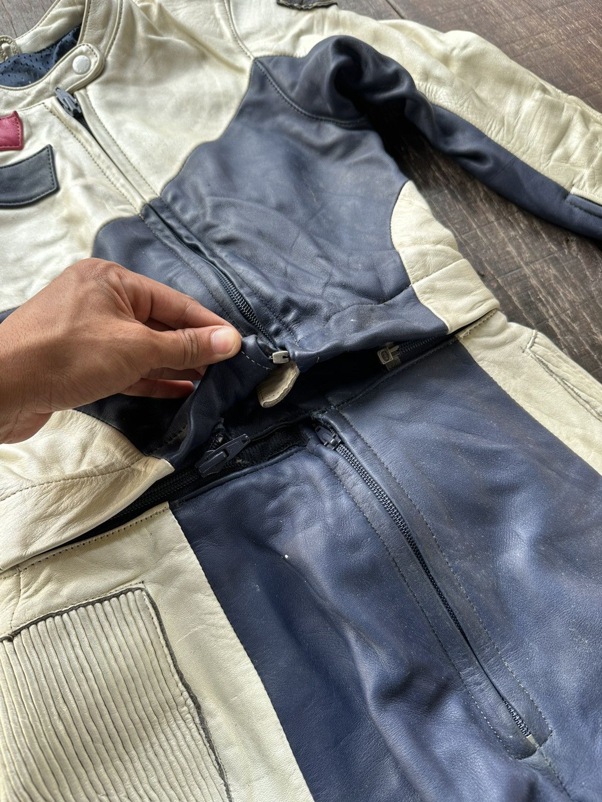 Japanese Brand Giulio leather racing jacket Size XS / US 0-2 / IT 36-38 - 3 Thumbnail