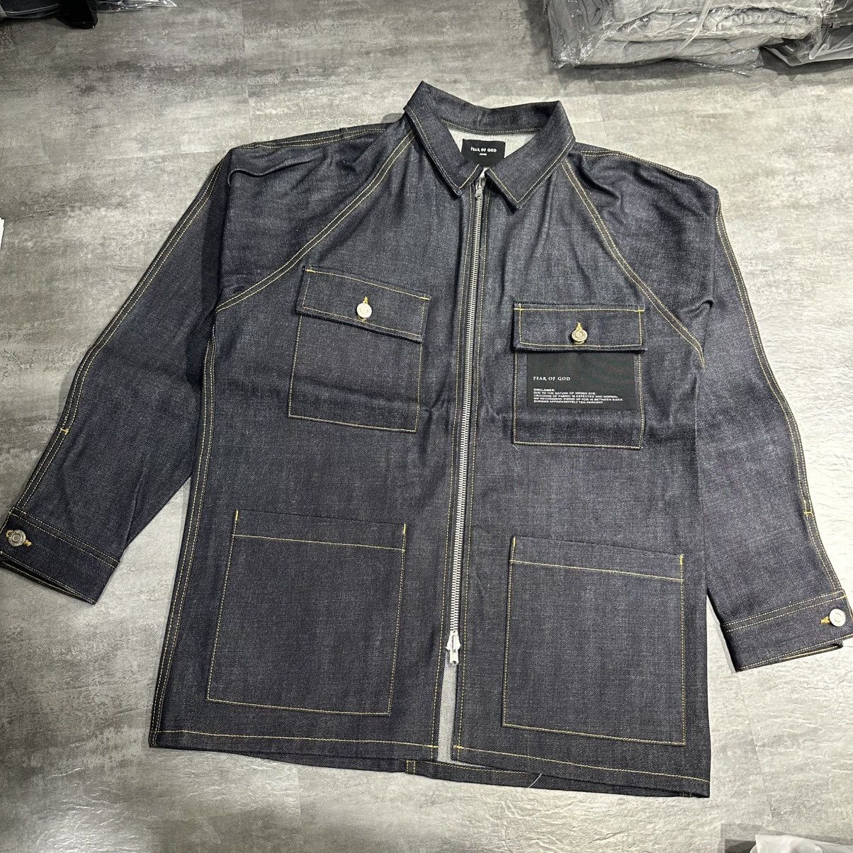 Fear of God 5th Raw Selvedge Denim Long Jacket