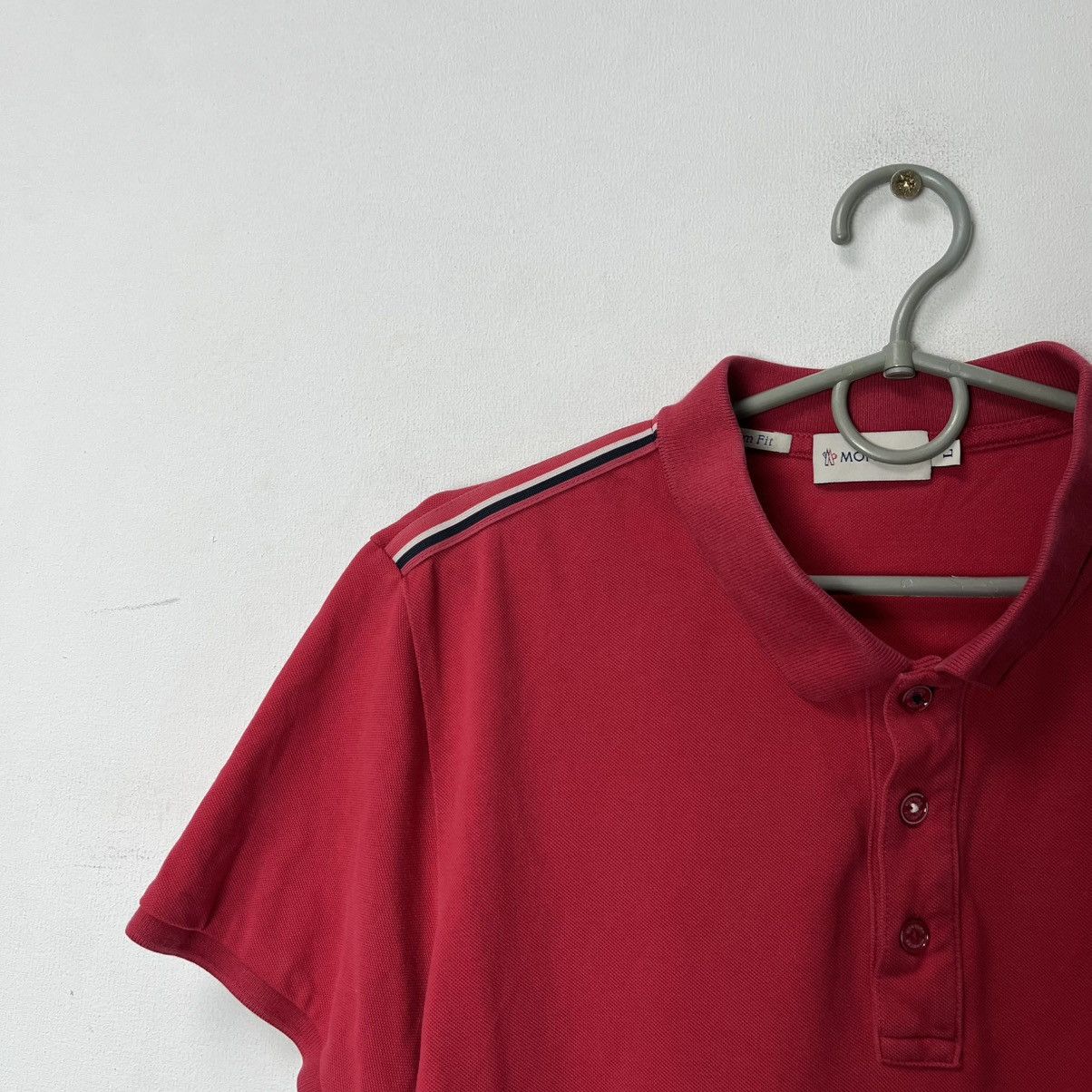Moncler Moncler Polo T-shirt Size US L / EU 52-54 / 3 - 3 Thumbnail