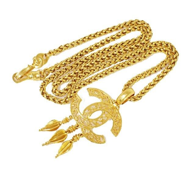 Chanel Chanel Vintage CC Pendant Long Necklace Metal Size ONE SIZE - 1 Thumbnail