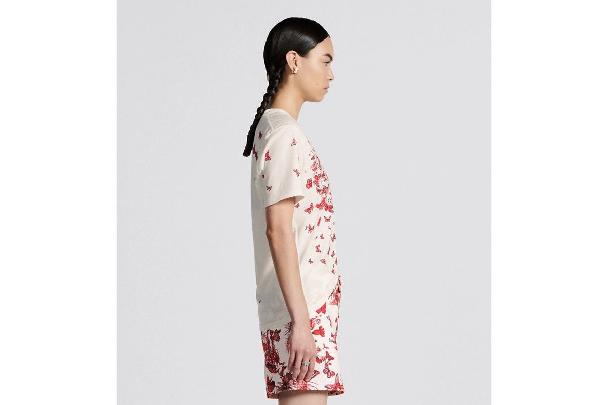 Dior o1bcso1str0225 T-Shirt in White/Red Size S / US 4 / IT 40 - 5 Thumbnail