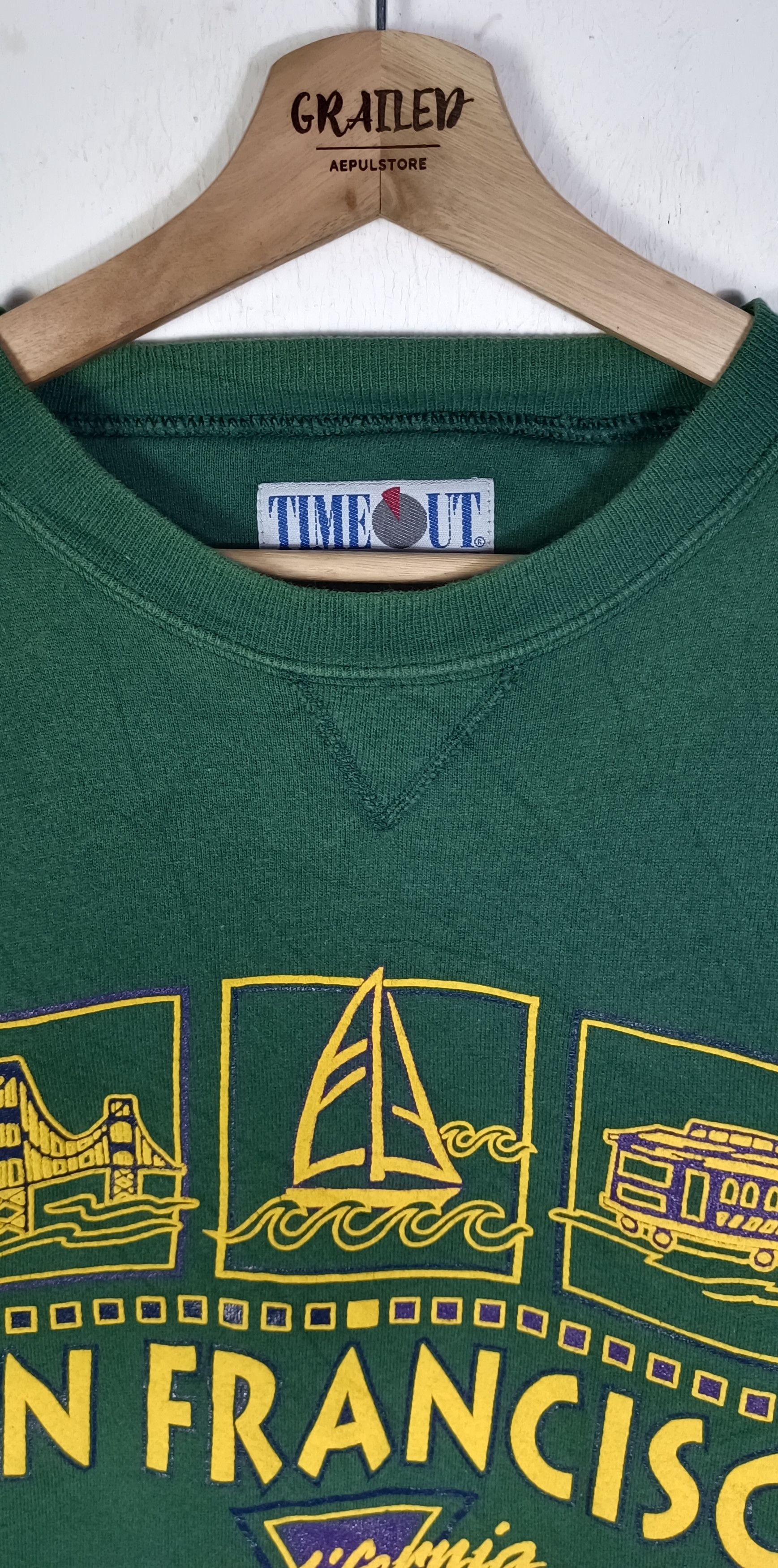 Vintage Vintage🔥 Time Out HeavyWeight San Francisco California Size US L / EU 52-54 / 3 - 7 Thumbnail