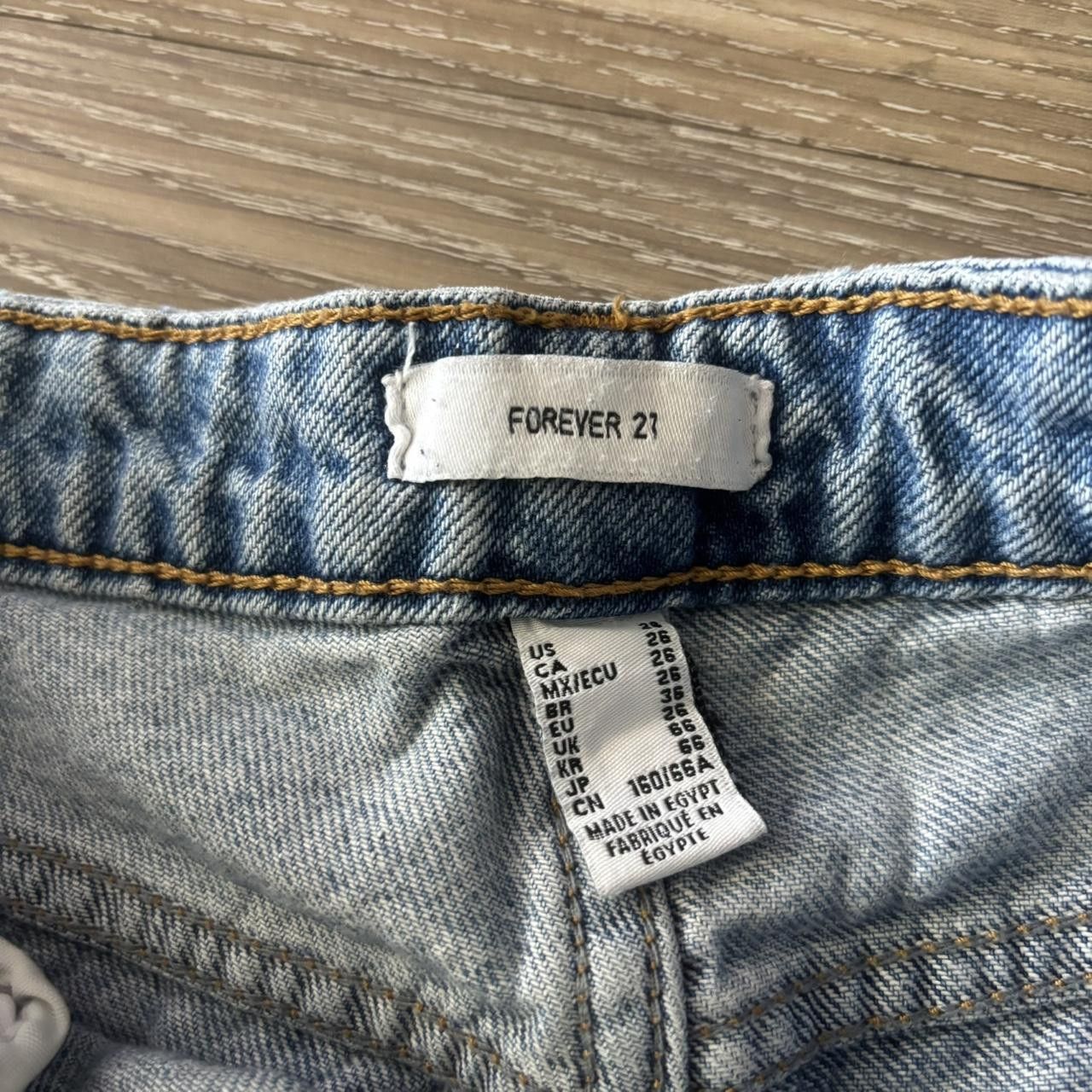 Vintage Crazy Vintage Y2K/2000s Light Wash Distressed Denim Jeans! 28x29 Size US 28 / EU 44 - 7 Thumbnail