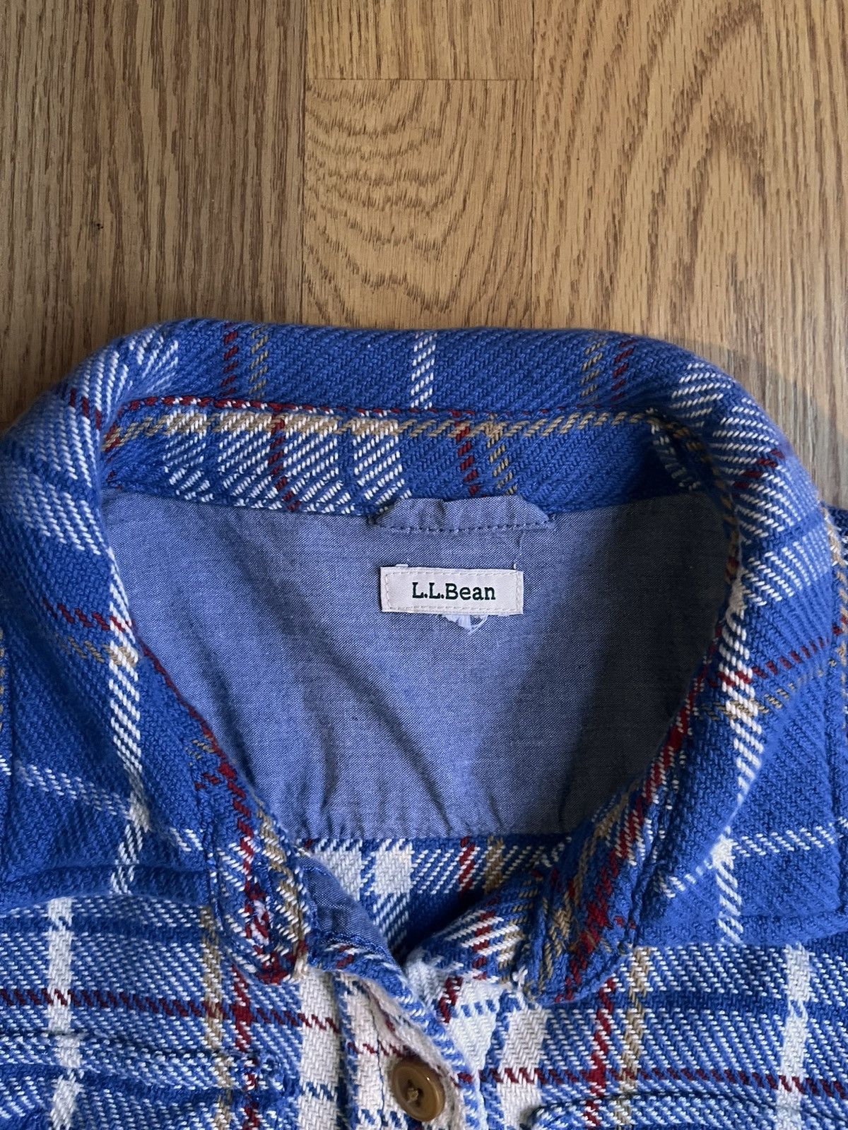 L.L. Bean Vintage L.L. Bean Blue Plaid Flannel Shirt Size US S / EU 44-46 / 1 - 4 Thumbnail