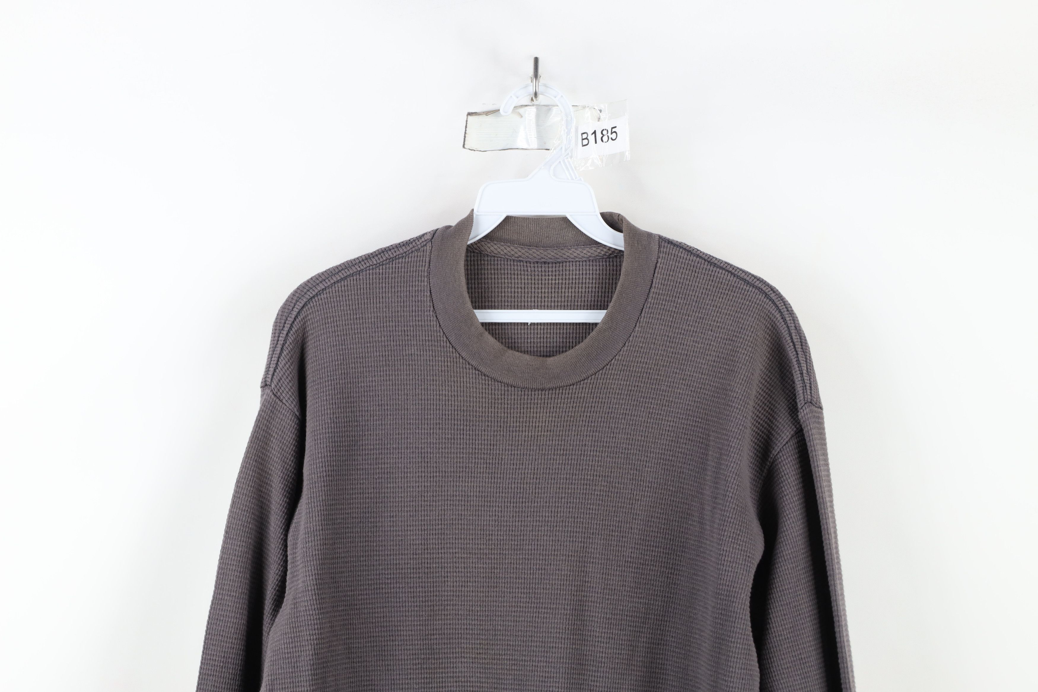 Vintage Vintage 90s Heavy Thermal Waffle Knit Long Sleeve T-Shirt Size US L / EU 52-54 / 3 - 2 Thumbnail