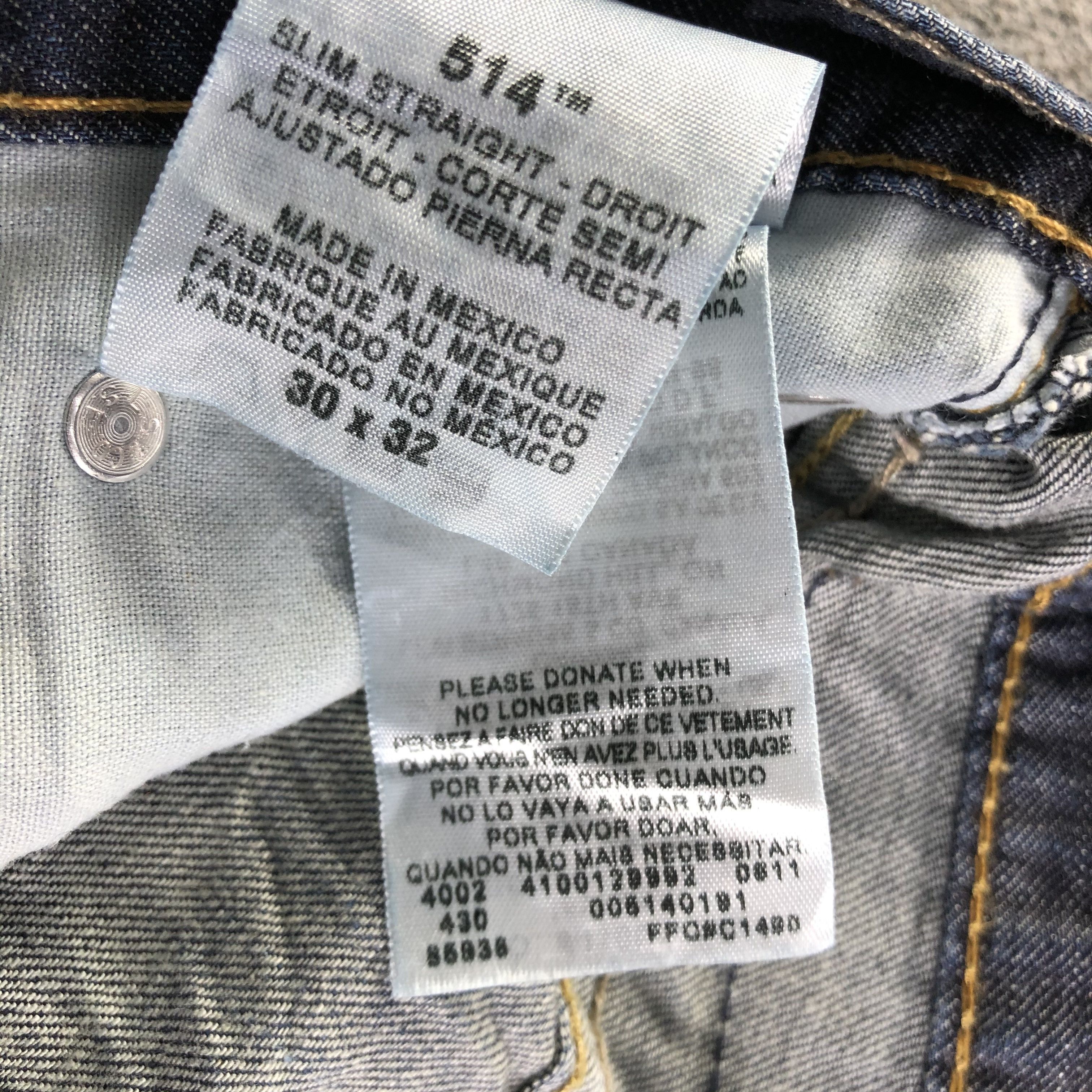 Levi's Vintage Levis 514 Jeans-J4219 Size US 30 / EU 46 - 12 Thumbnail
