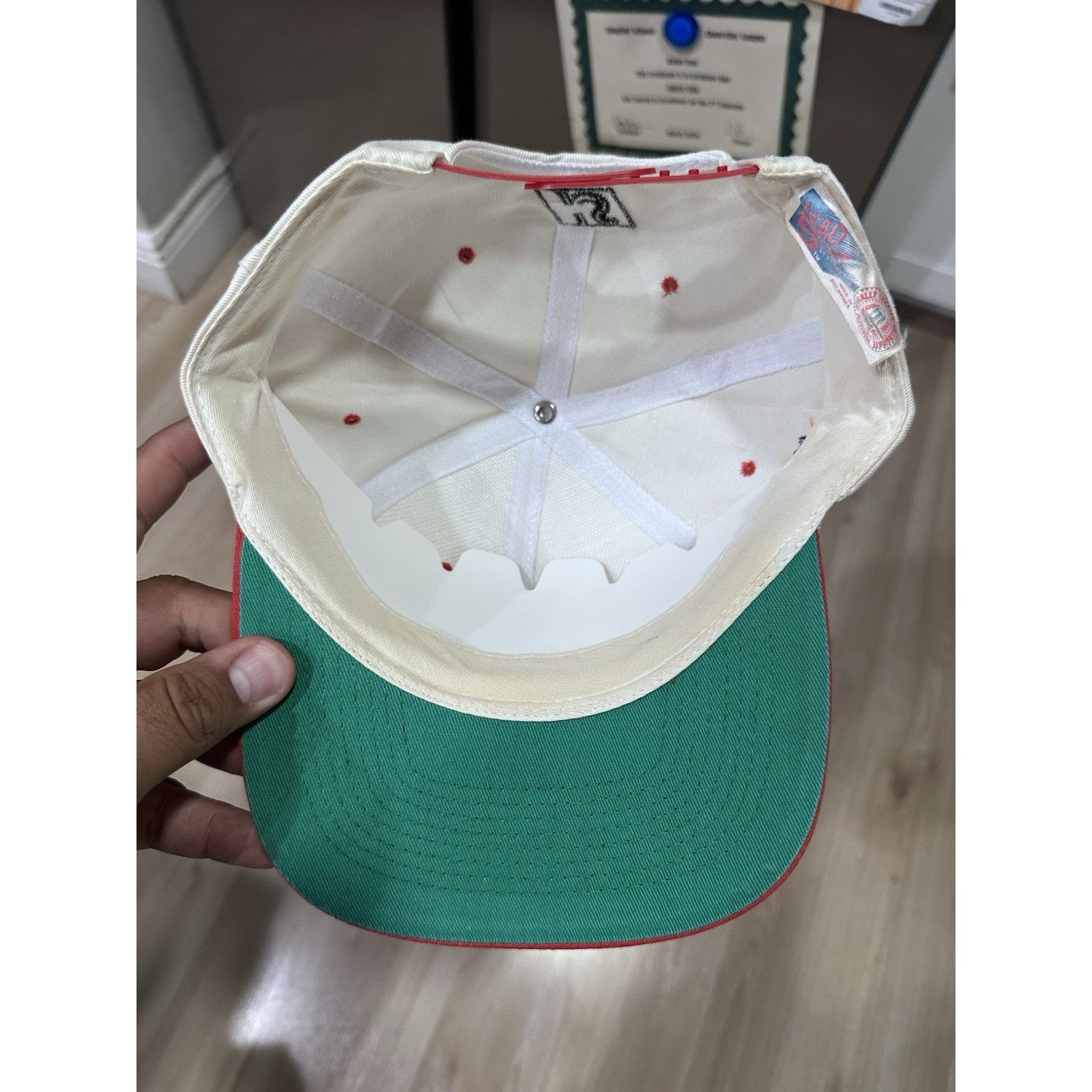 & Other Stories Vintage Arkansas Razorbacks SnapBack Hat Headstart Size ONE SIZE - 5 Thumbnail