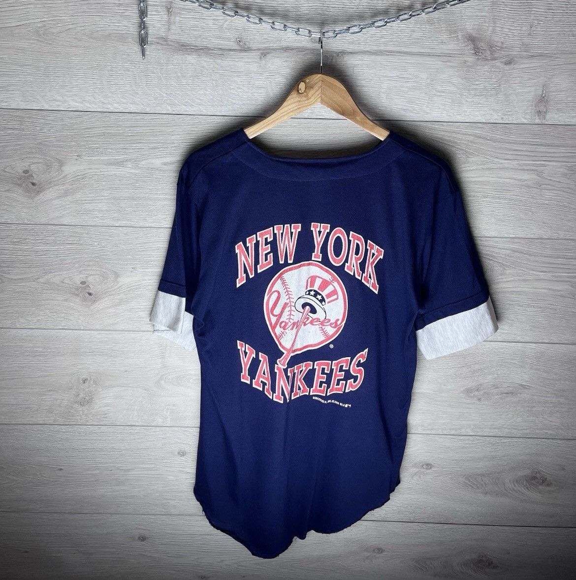 Vintage Vintage men’s t-shirt New York Yankees size L 1992 made 🇺🇸 Size US L / EU 52-54 / 3 - 1 Thumbnail