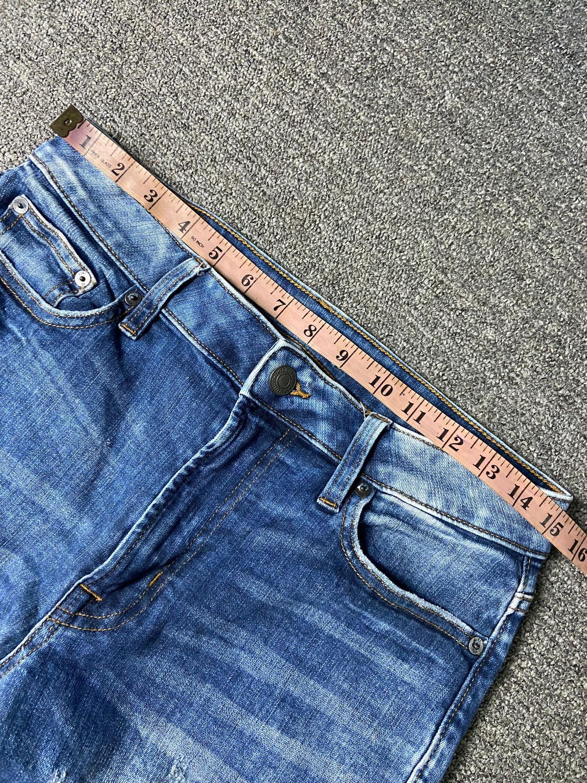 American Eagle Outfitters × Japanese Brand × Vintage American Eagle Outfitters Extreme Flex Ripped Jeans (133) Size US 30 / EU 46 - 7 Thumbnail